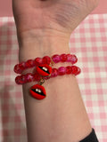 Valentine’s Kiss Beaded Bracelet