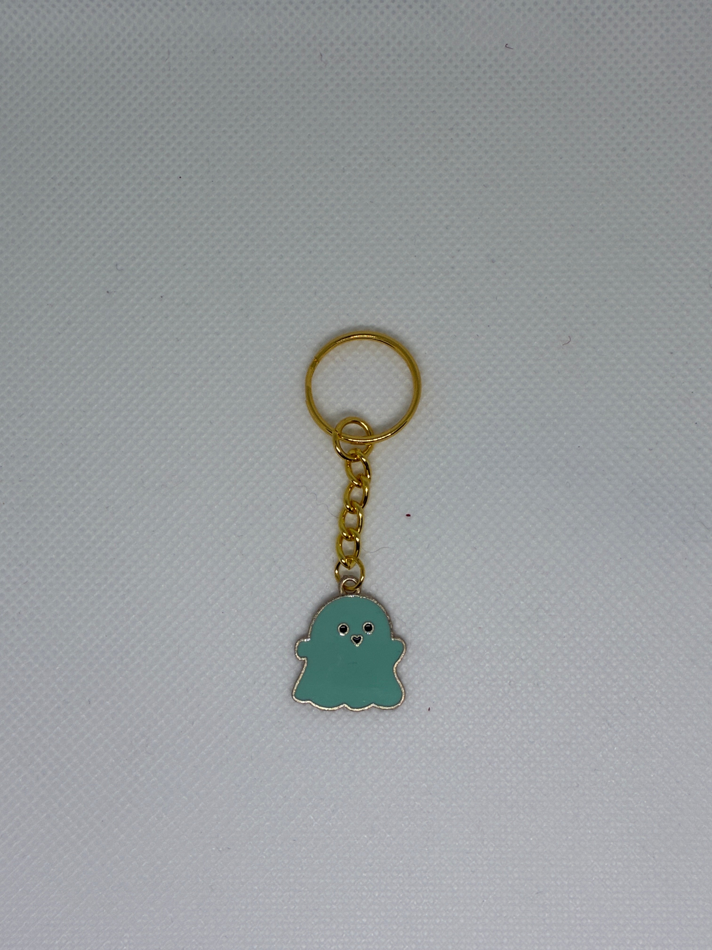 Teal Ghost Keychain