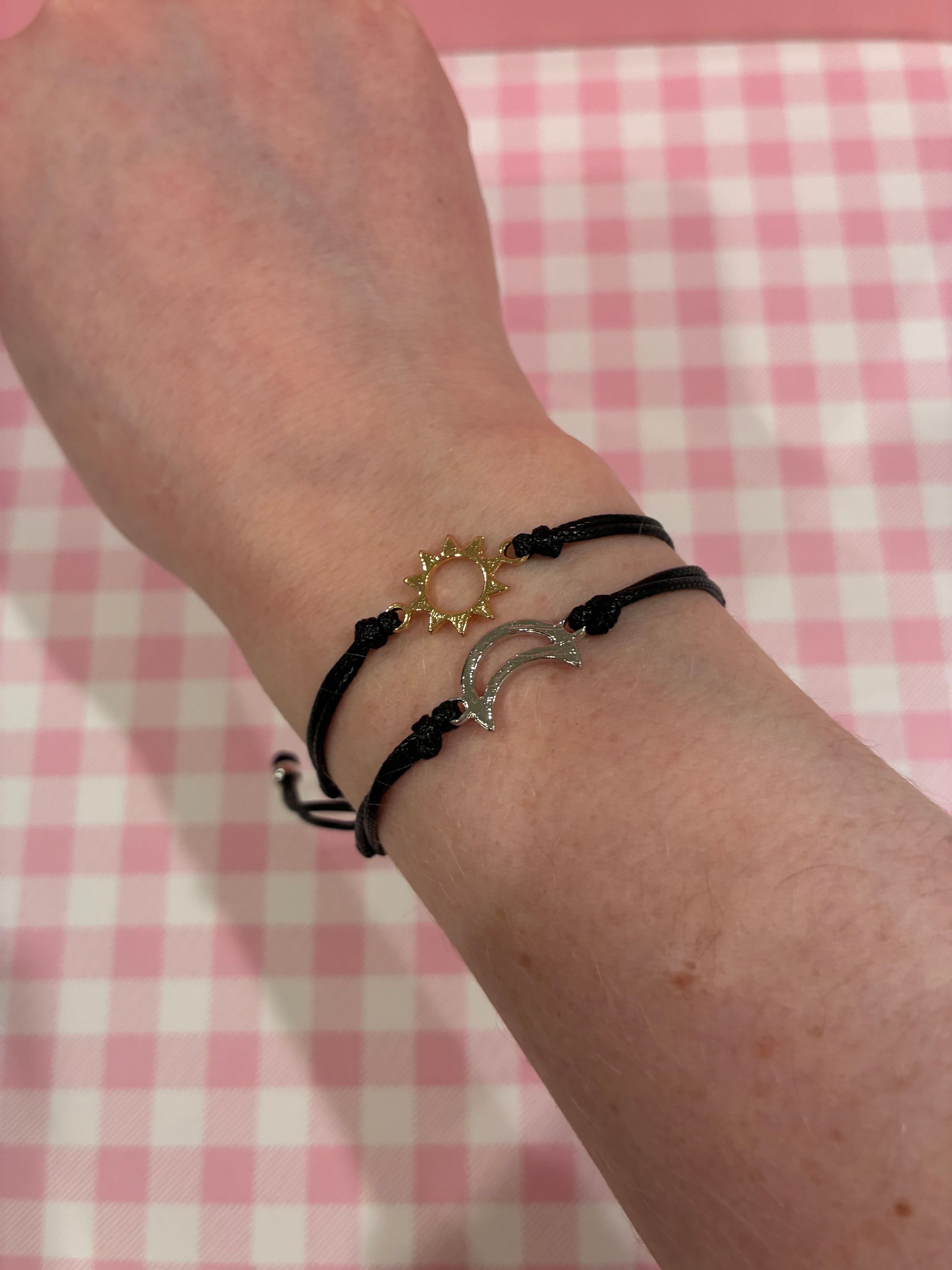 Sun & Moon Adjustable Friendship Bracelets