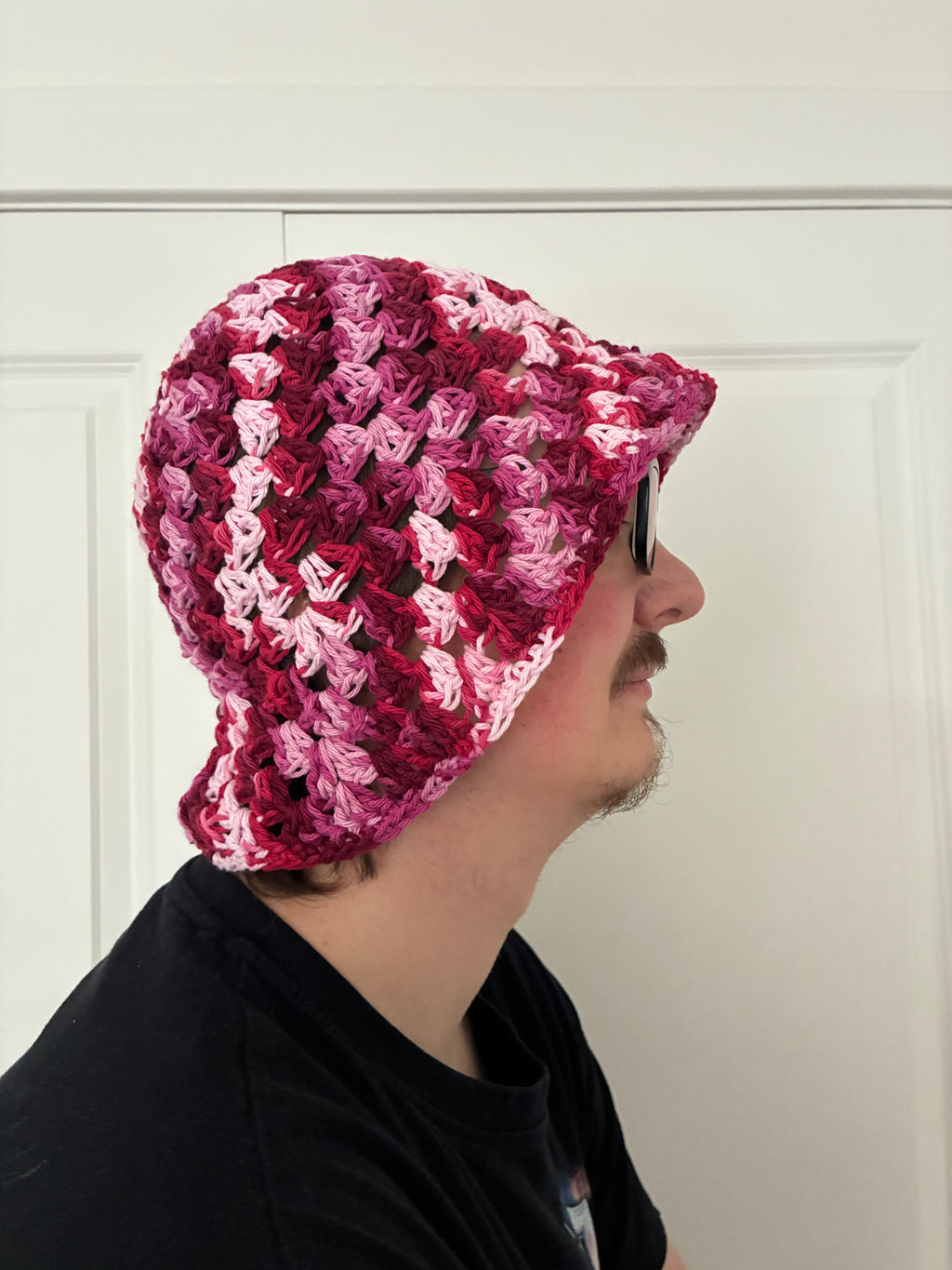 Pink Stripey Bucket Hat