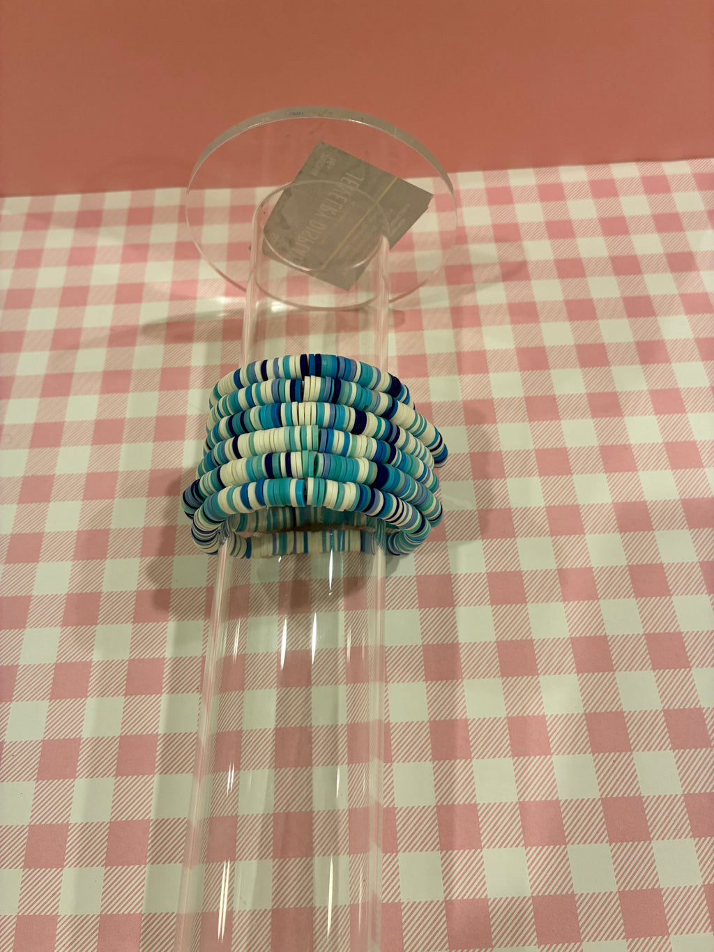 Blue Clay Beaded Bracelet