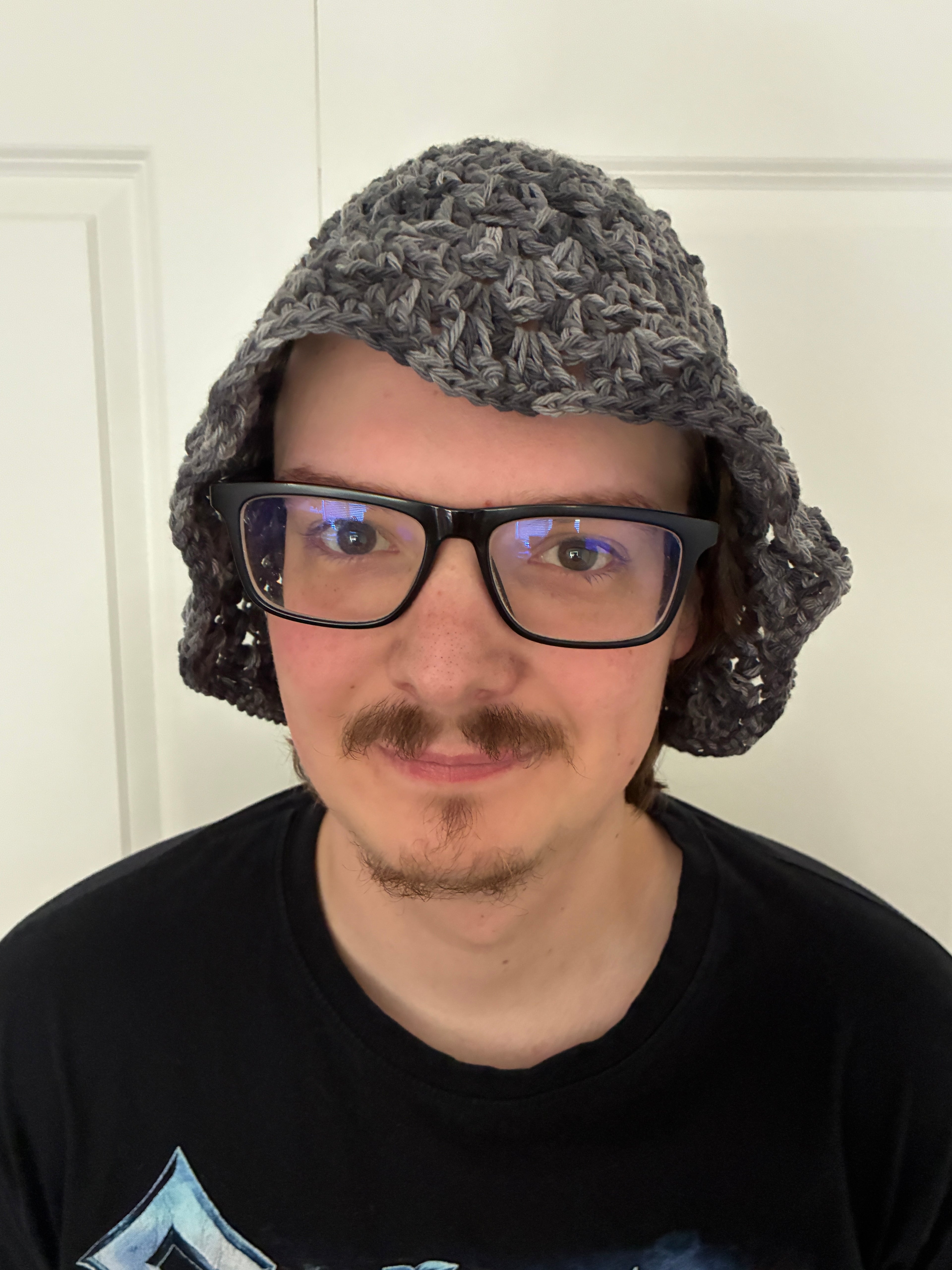 Gray Stripey Bucket Hat