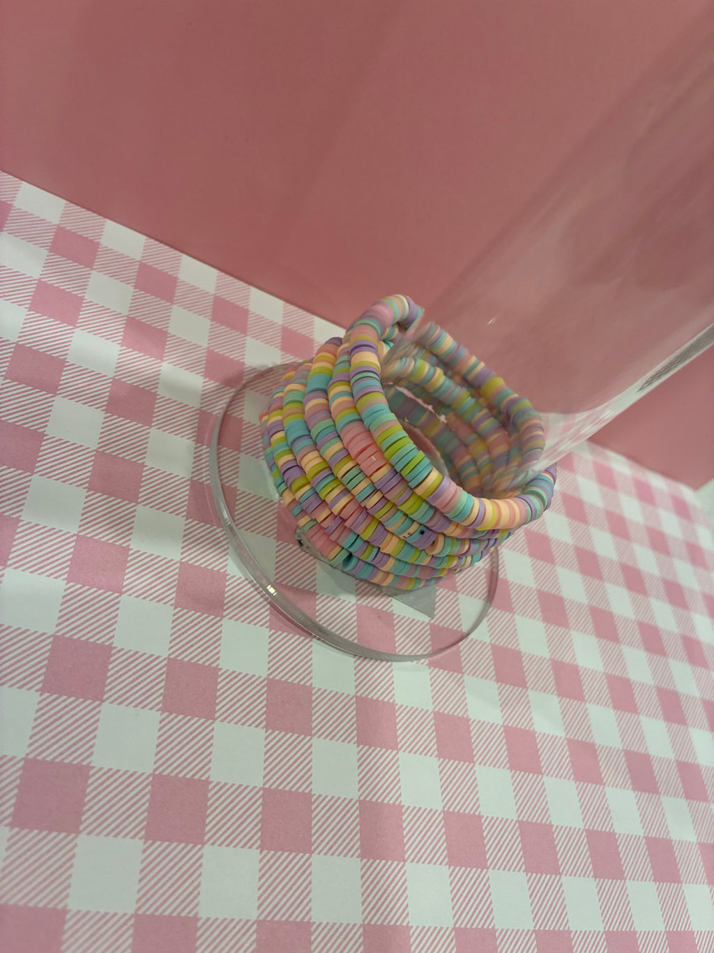 Pastel Clay Bead Bracelet