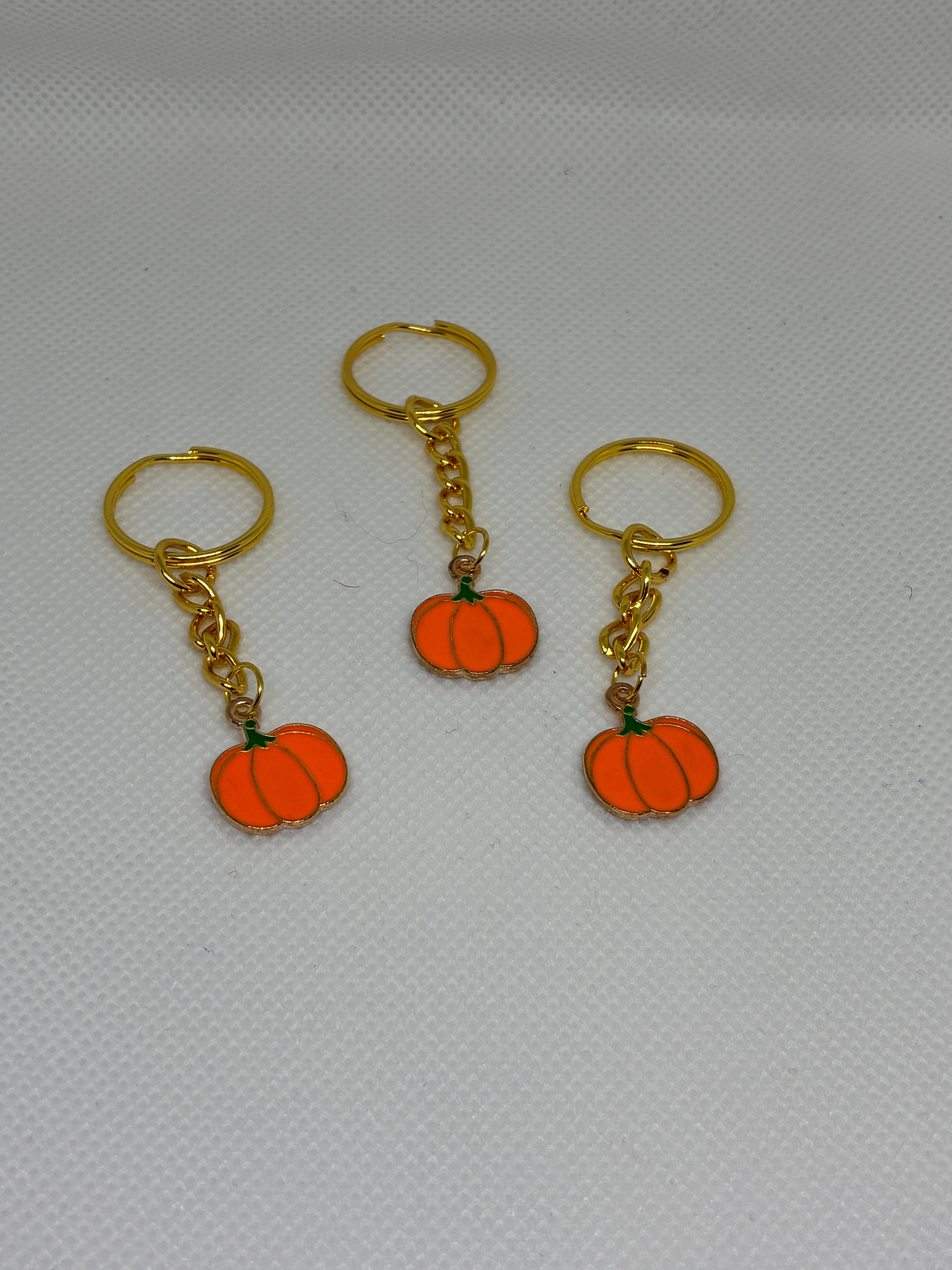 Orange Pumpkin Keychain