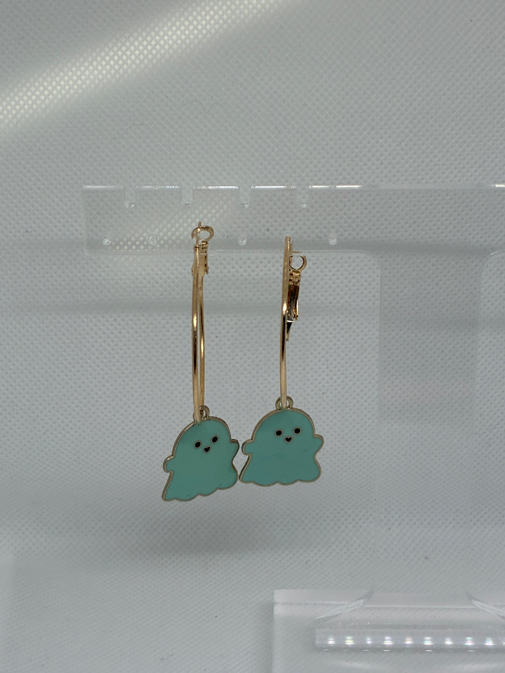 Teal Ghost Hoops