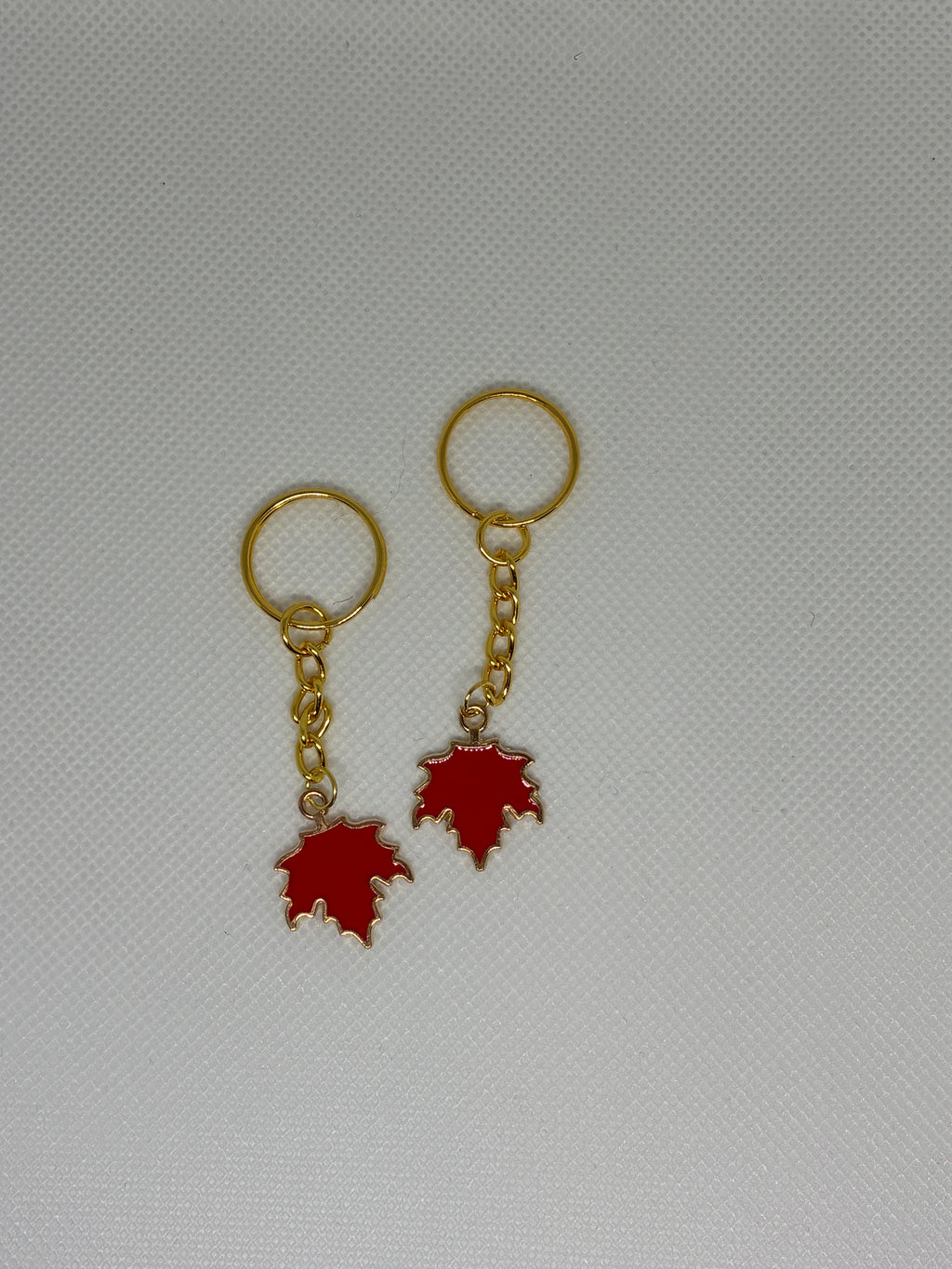 Red Maple Leaf Keychain