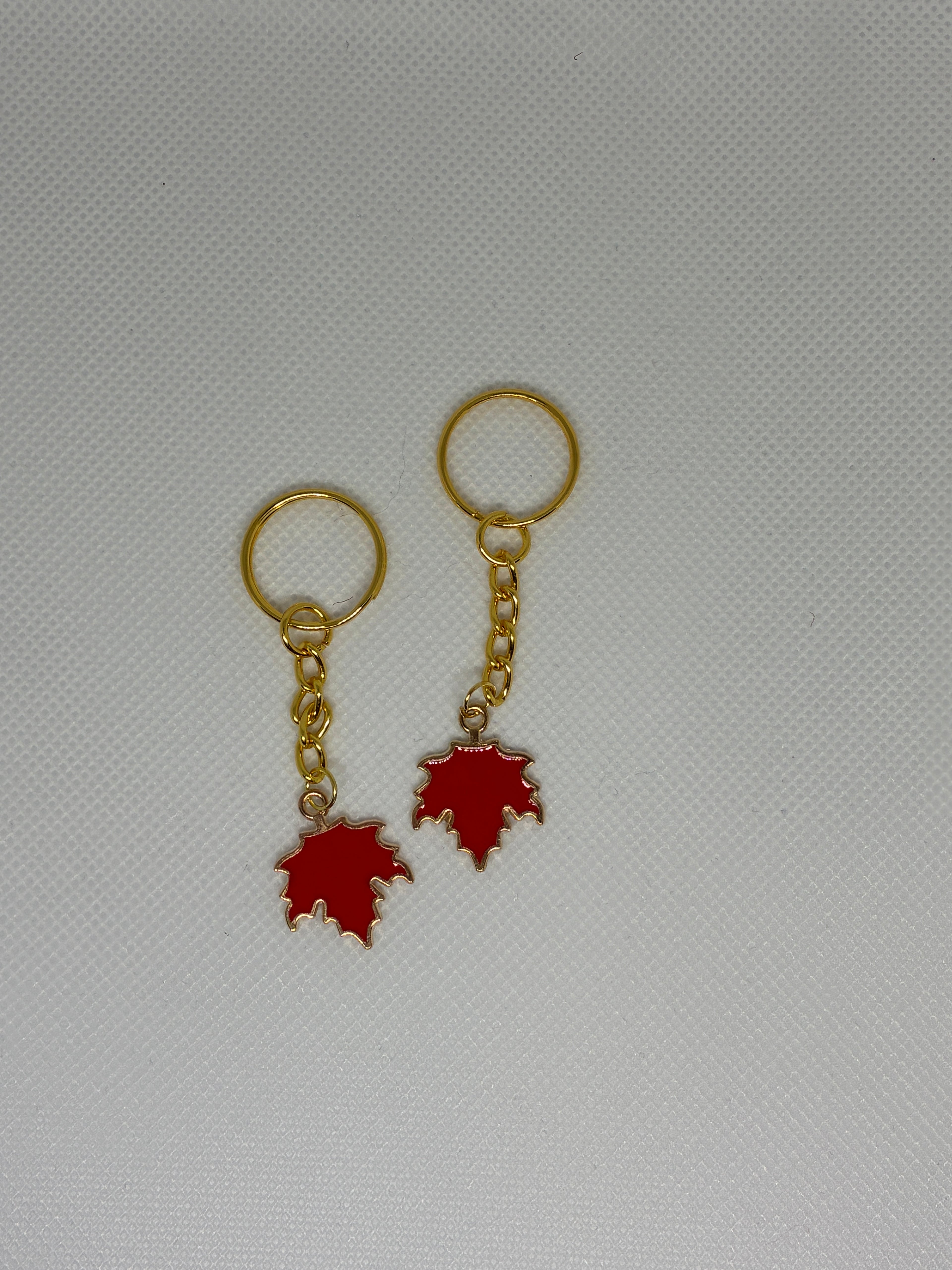 Red Maple Leaf Keychain