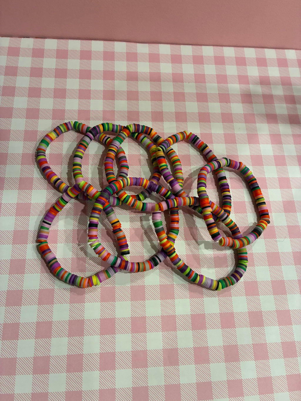 Monster Mash Confetti Clay Bead Bracelet