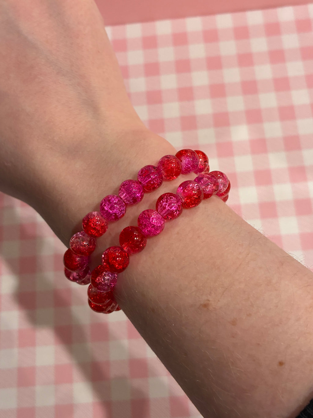 Valentine’s Kiss Beaded Bracelet