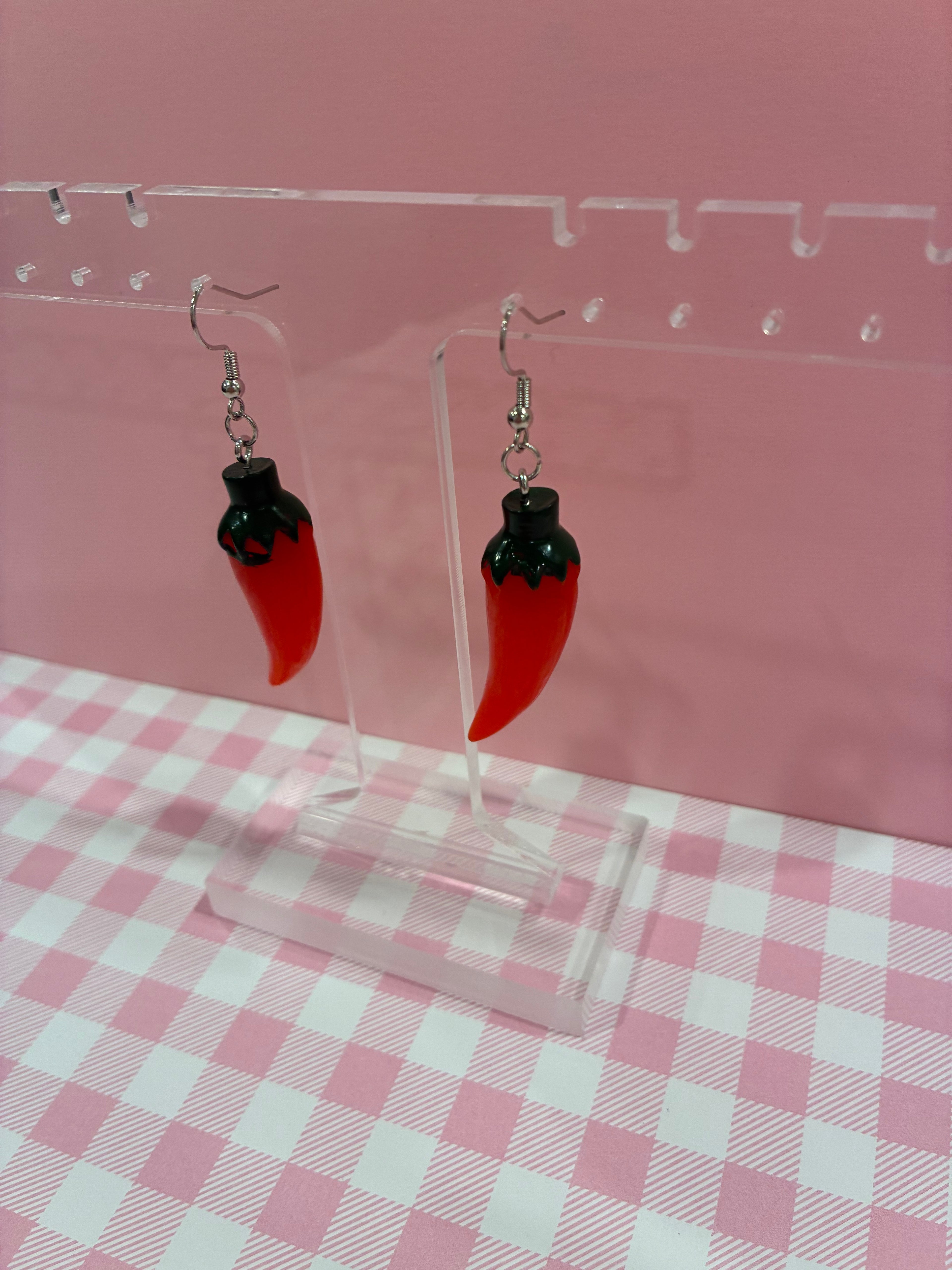 Red Chili Pepper Earrings