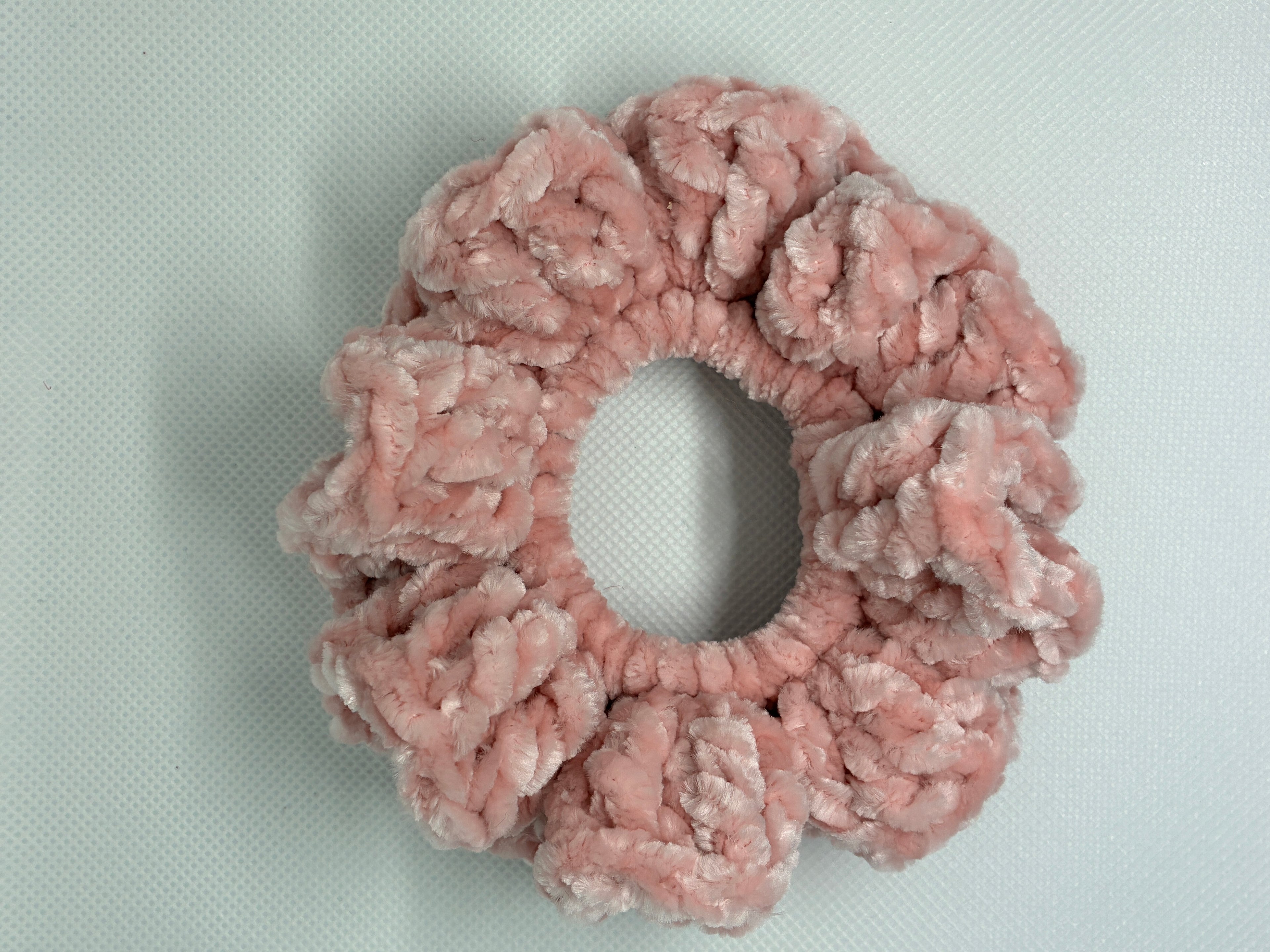 Pink Velvet Scrunchie