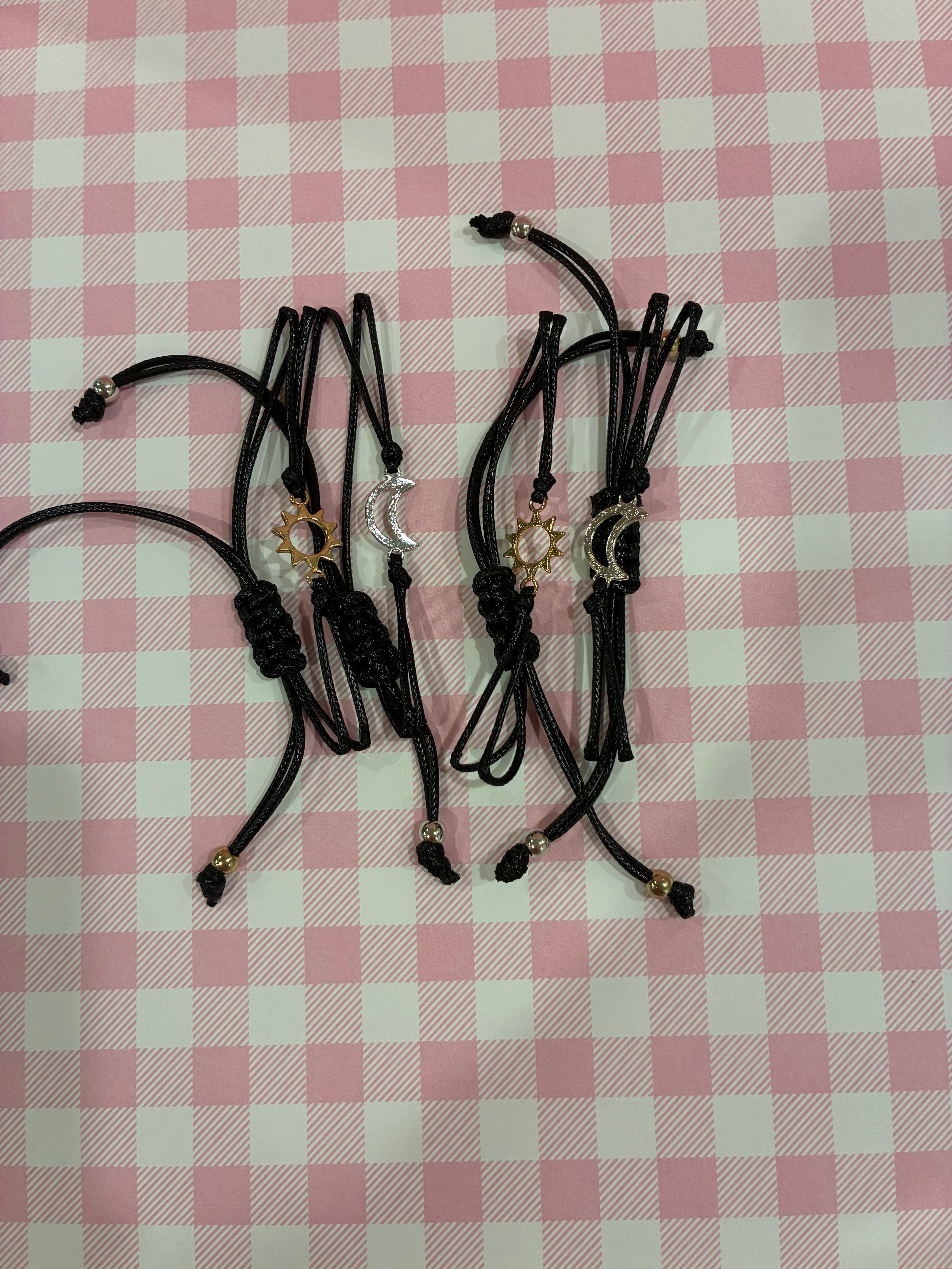 Sun & Moon Adjustable Friendship Bracelets
