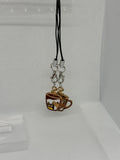 Cat Espresso Cup Phone Charm