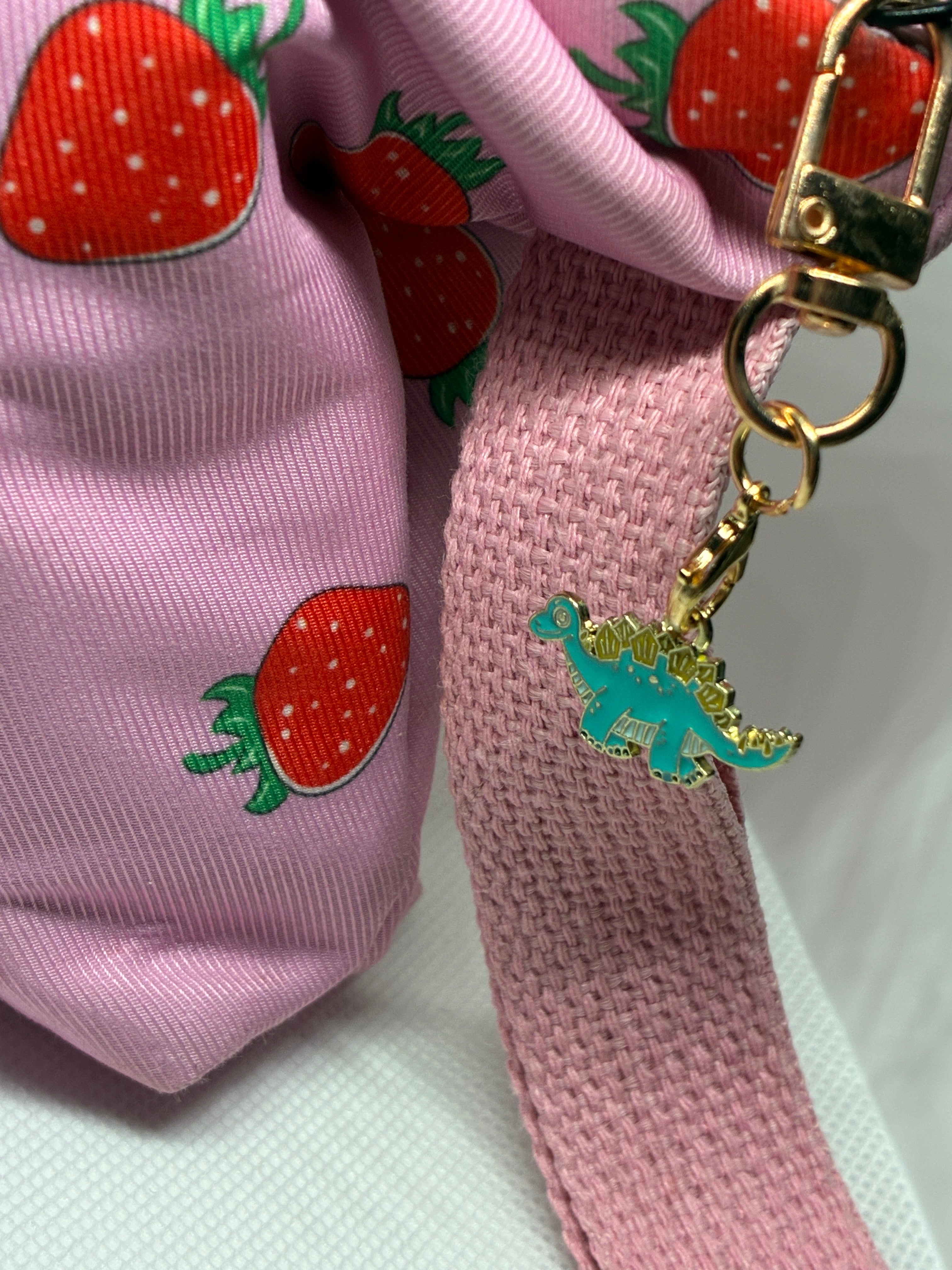 Teal Dinosaur Keychain