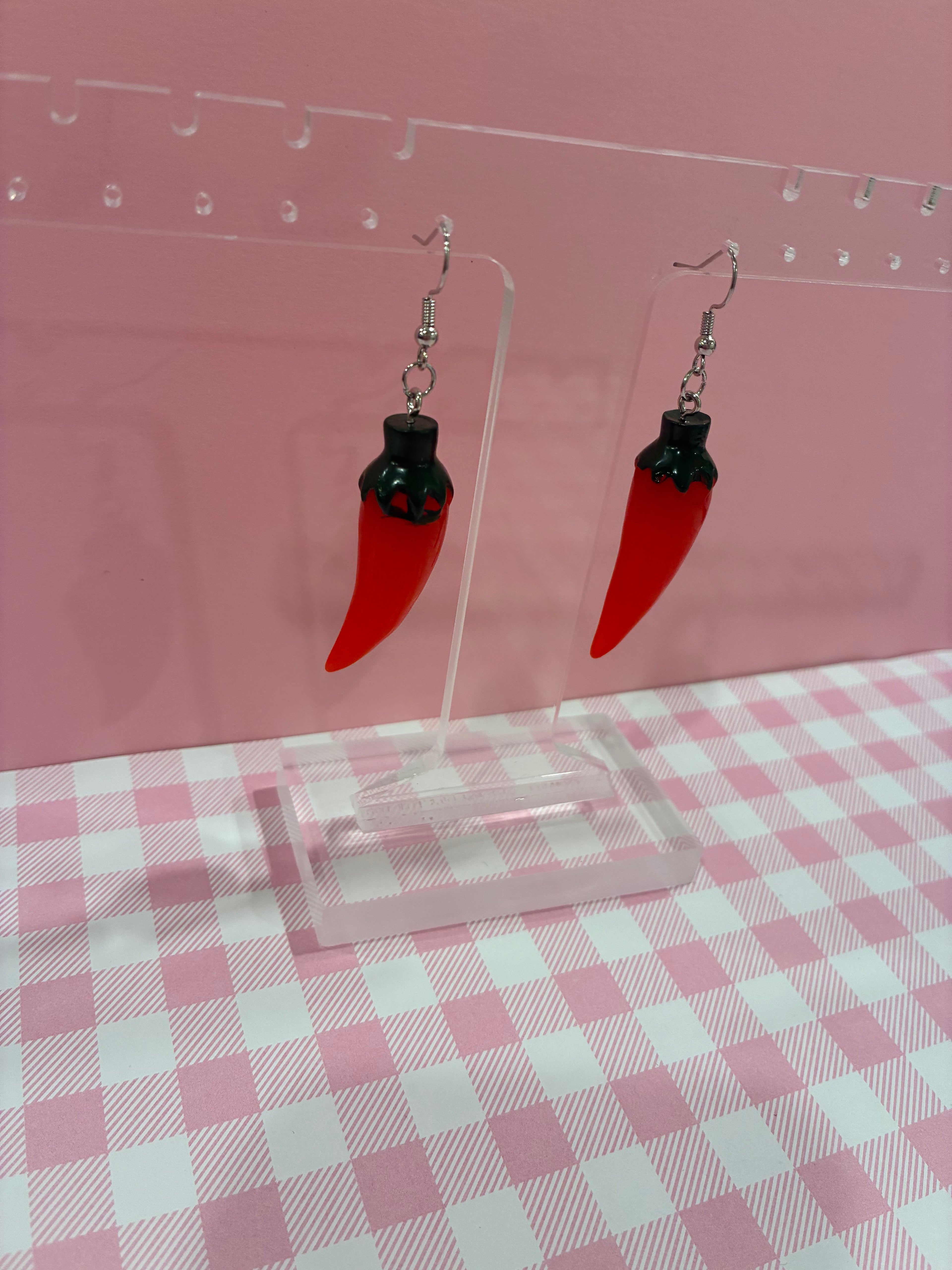 Red Chili Pepper Earrings