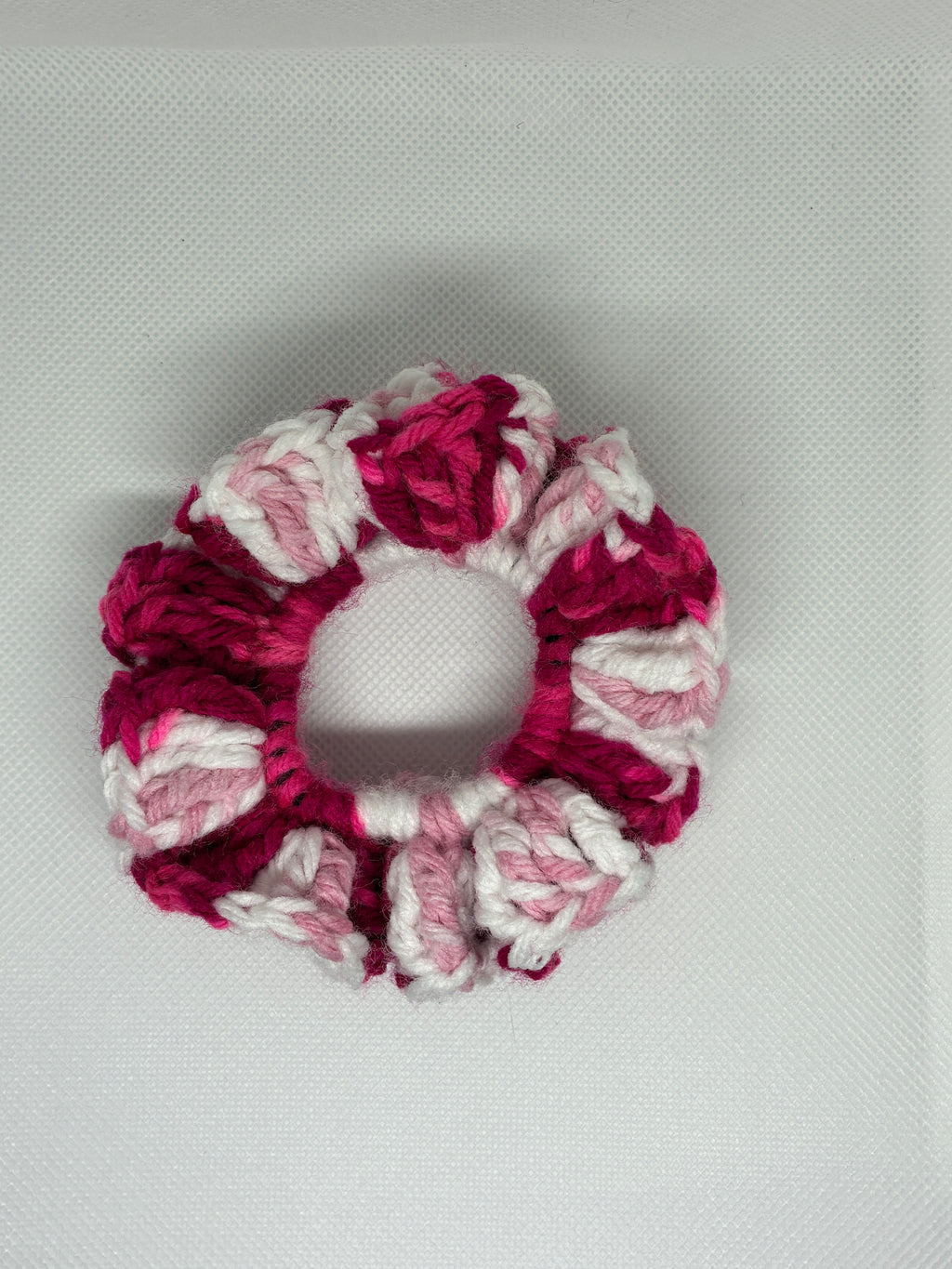 Pink Stripey Scrunchie