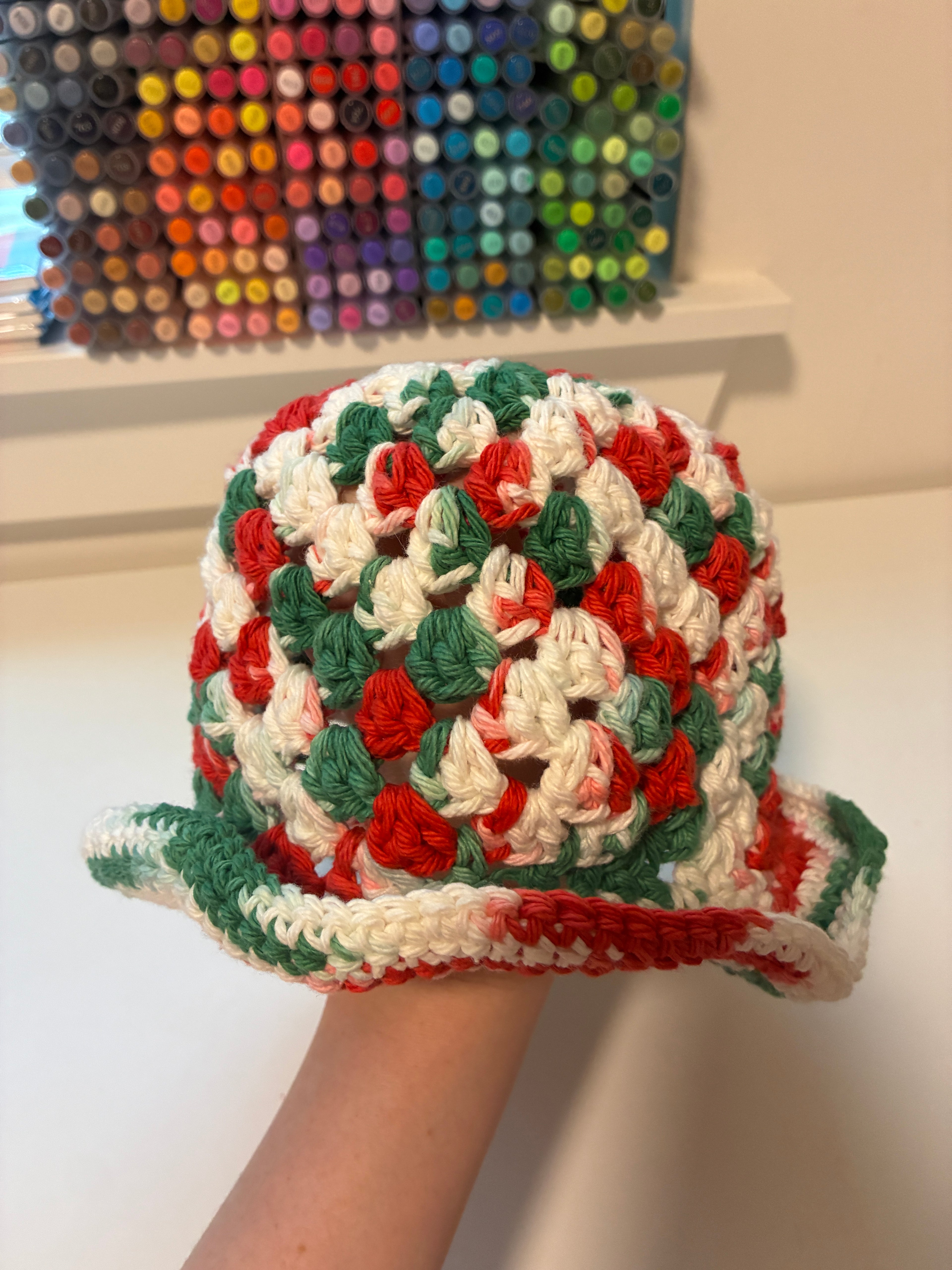 Crochet Christmas Bucket Hat