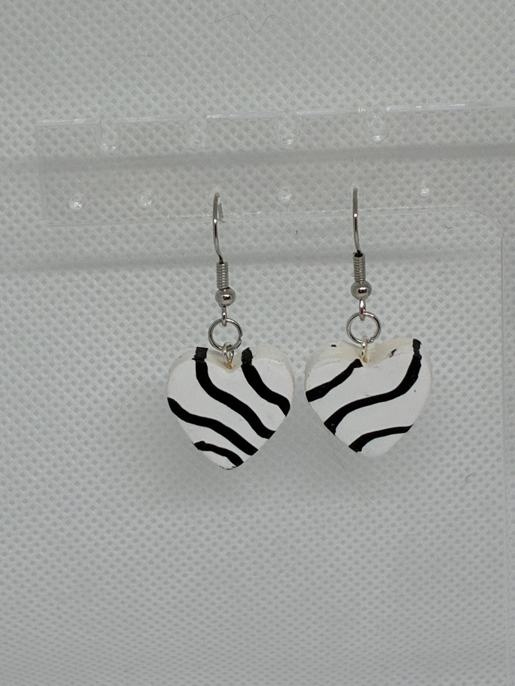 Clay Zebra Cake Earrings