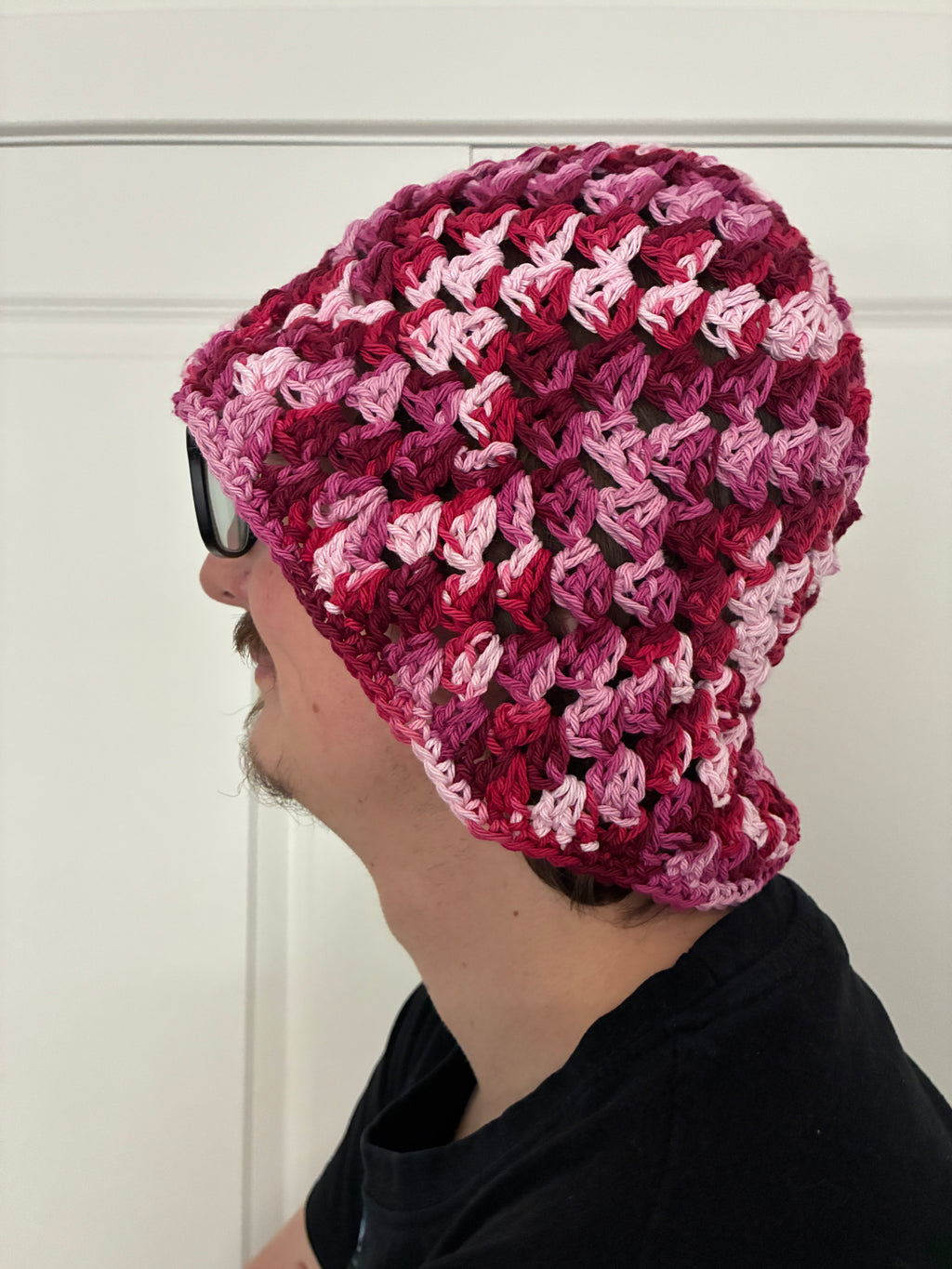 Pink Stripey Bucket Hat