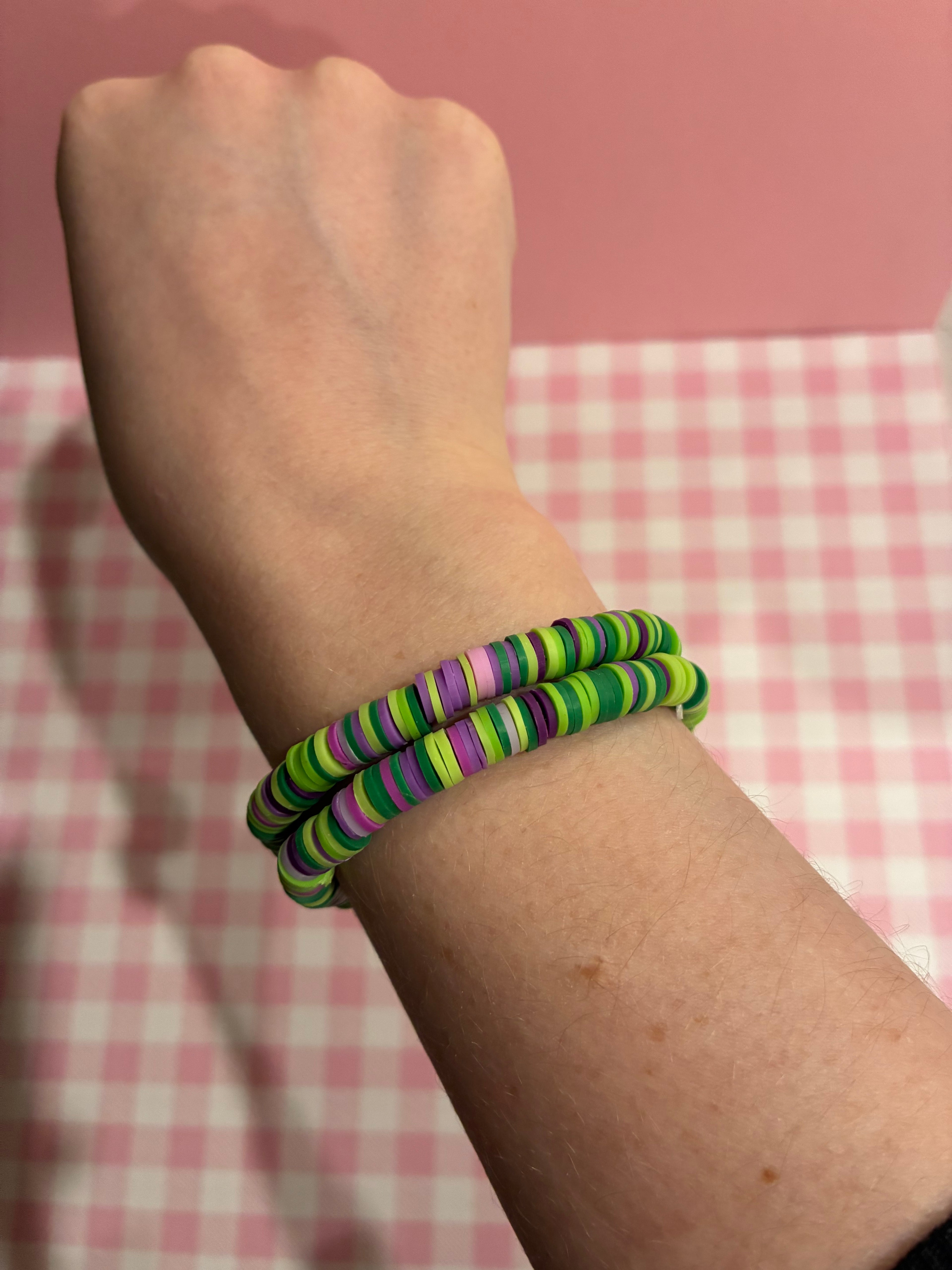 Cursed Candy Halloween Clay Bead Bracelet