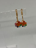 Rainbow Flower Hoops