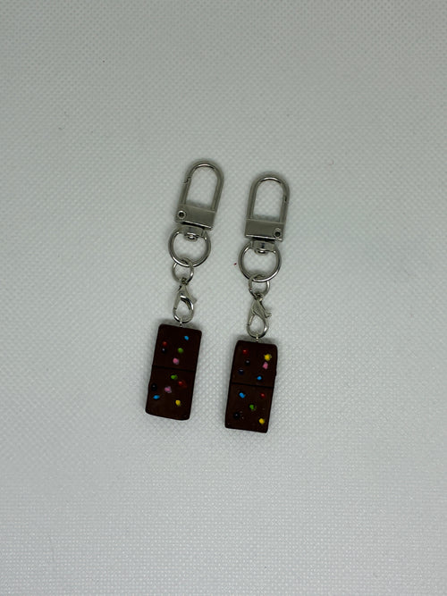 Clay Cosmic Brownie Keychain