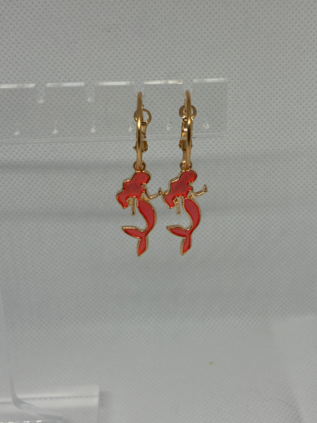 Pink Mermaid Hoops