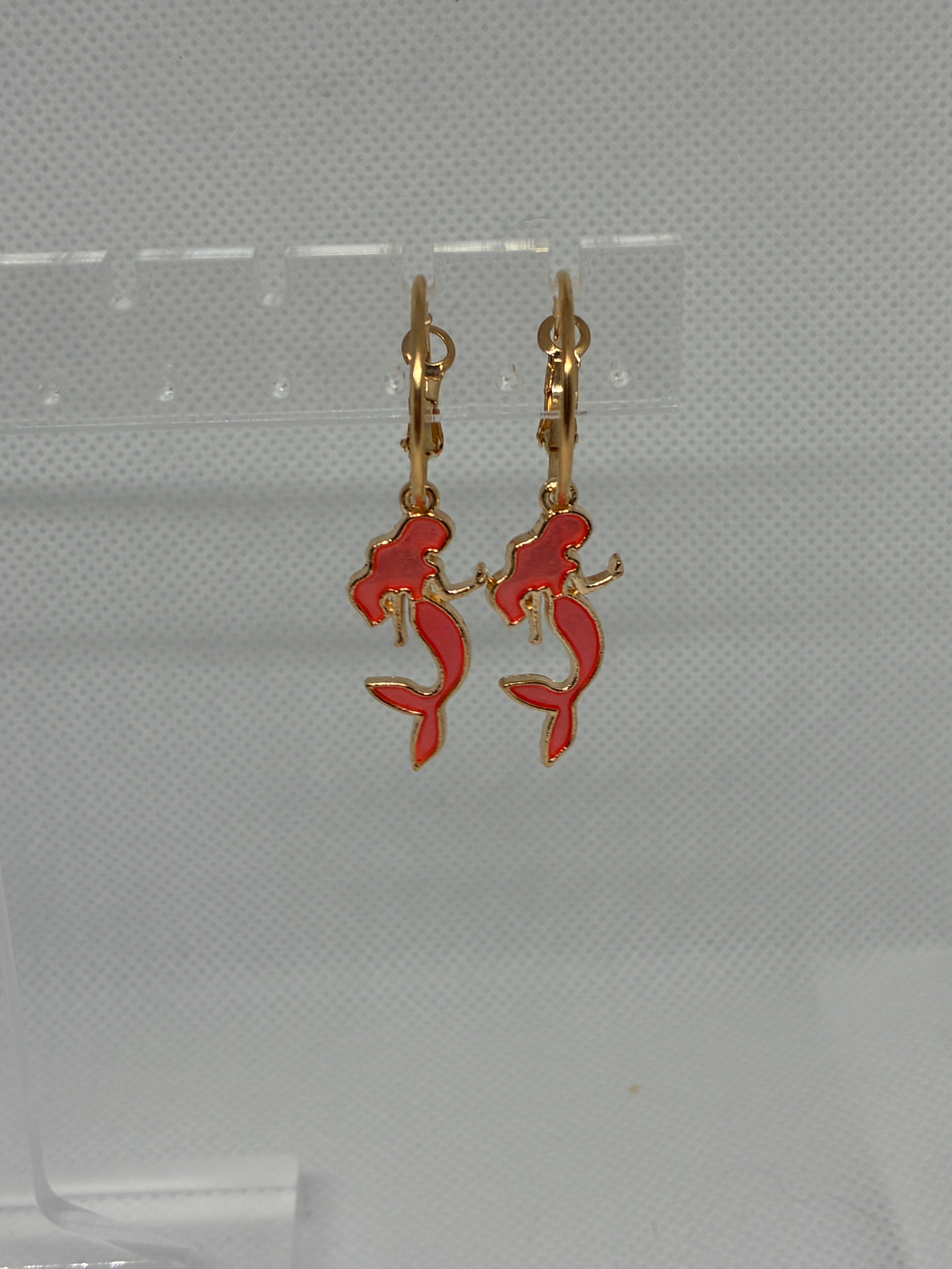 Pink Mermaid Hoops