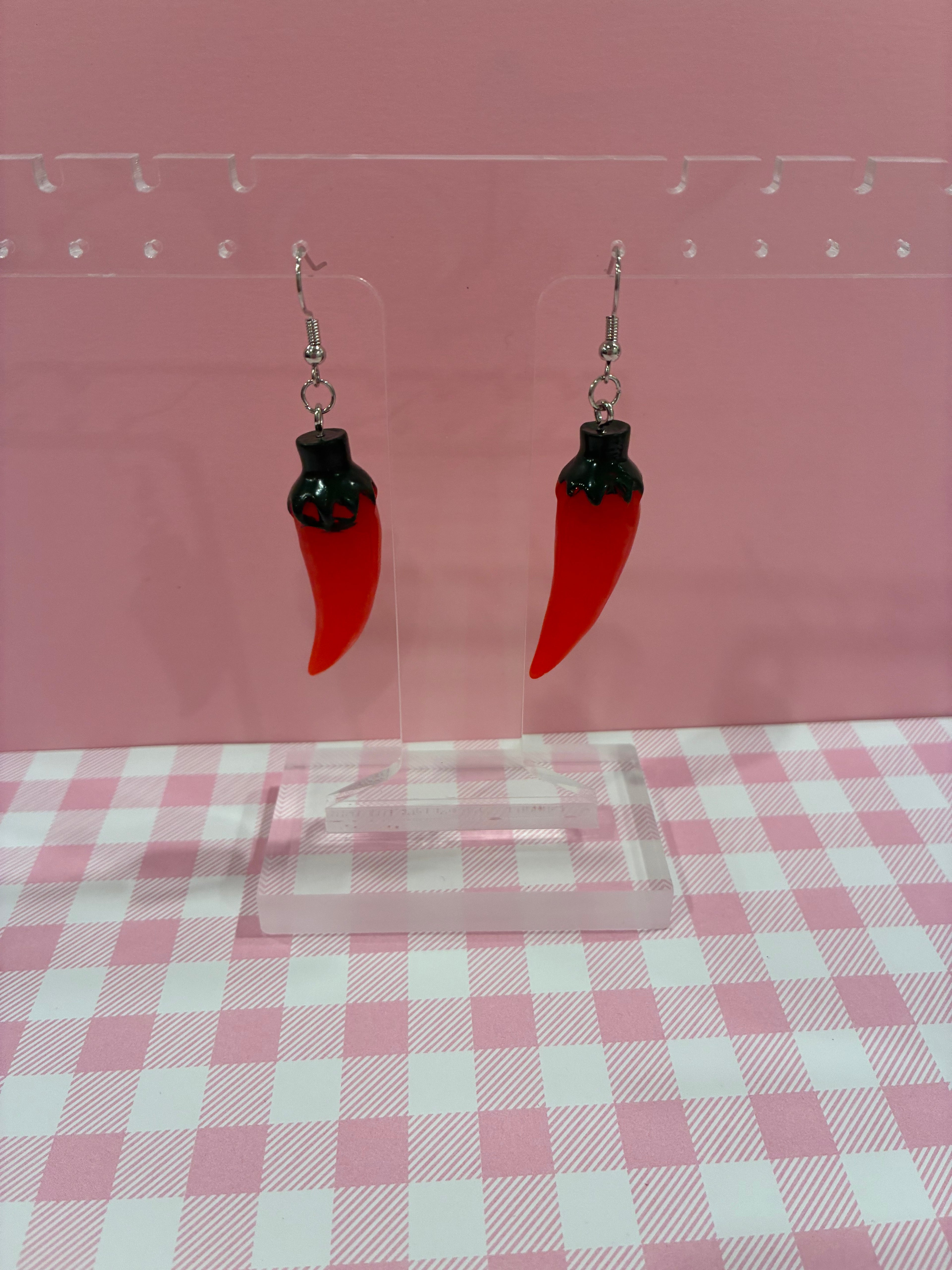 Red Chili Pepper Earrings