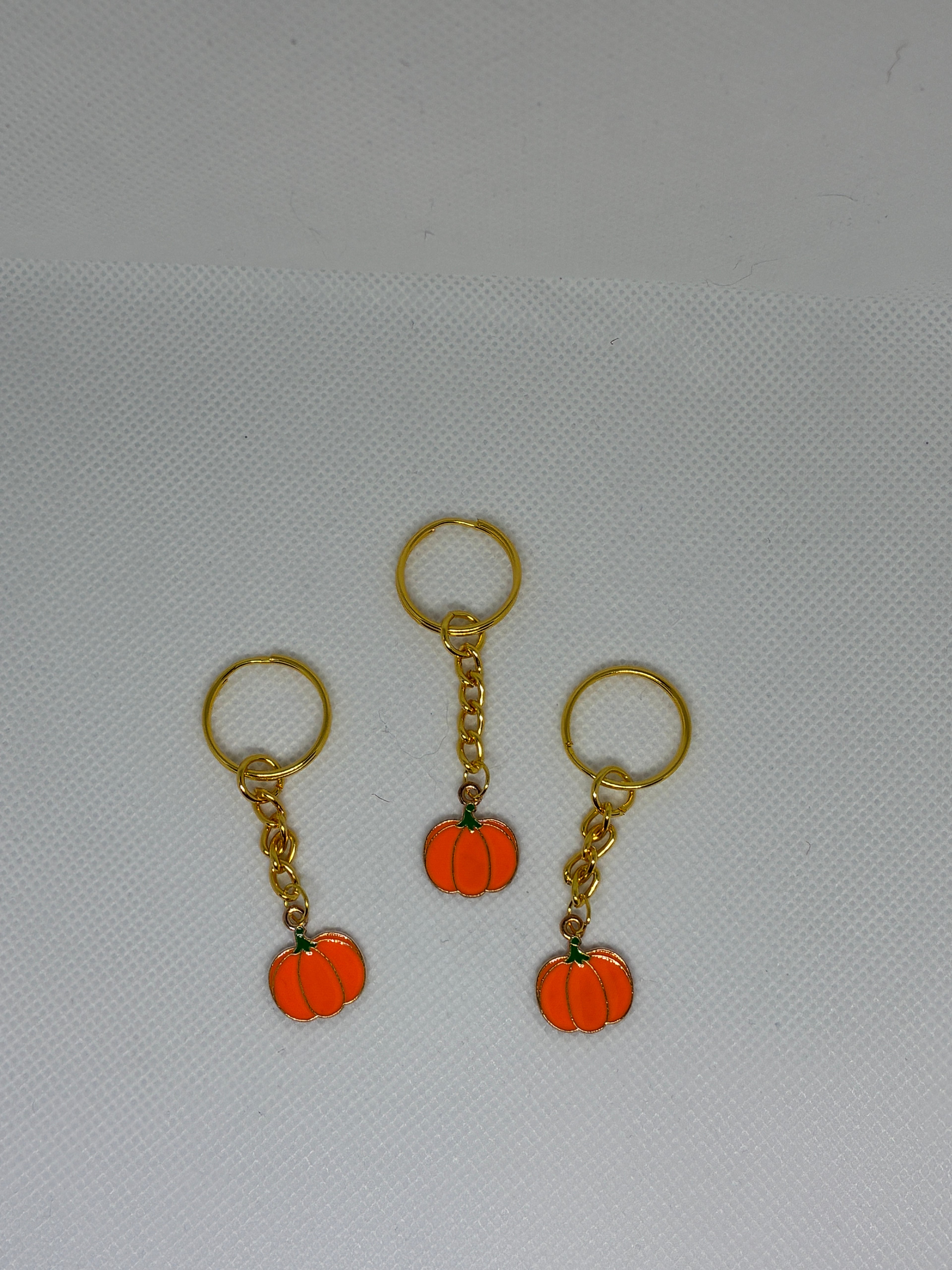Orange Pumpkin Keychain