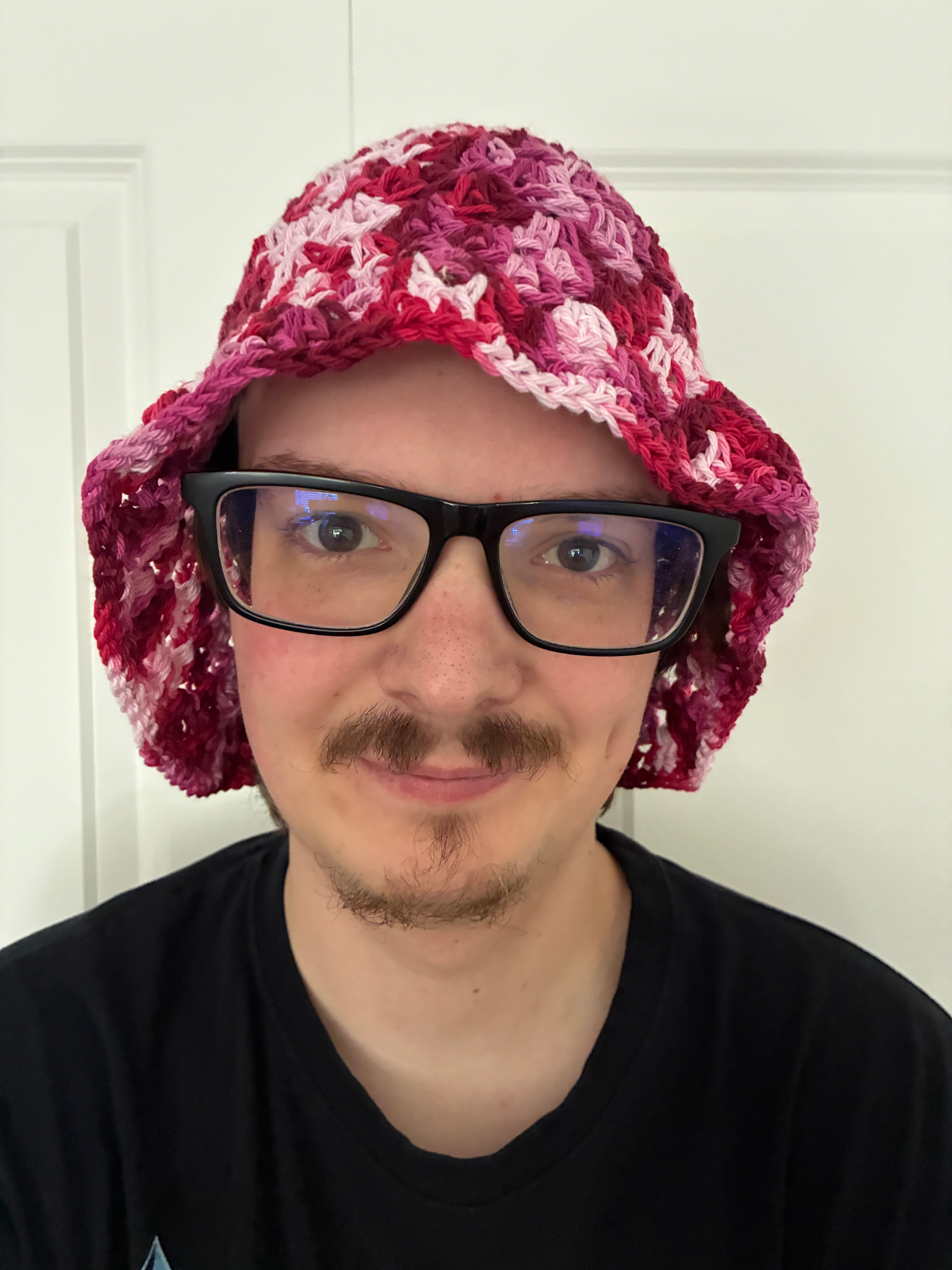 Pink Stripey Bucket Hat