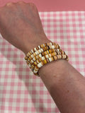 Brown Clay Bead Bracelet