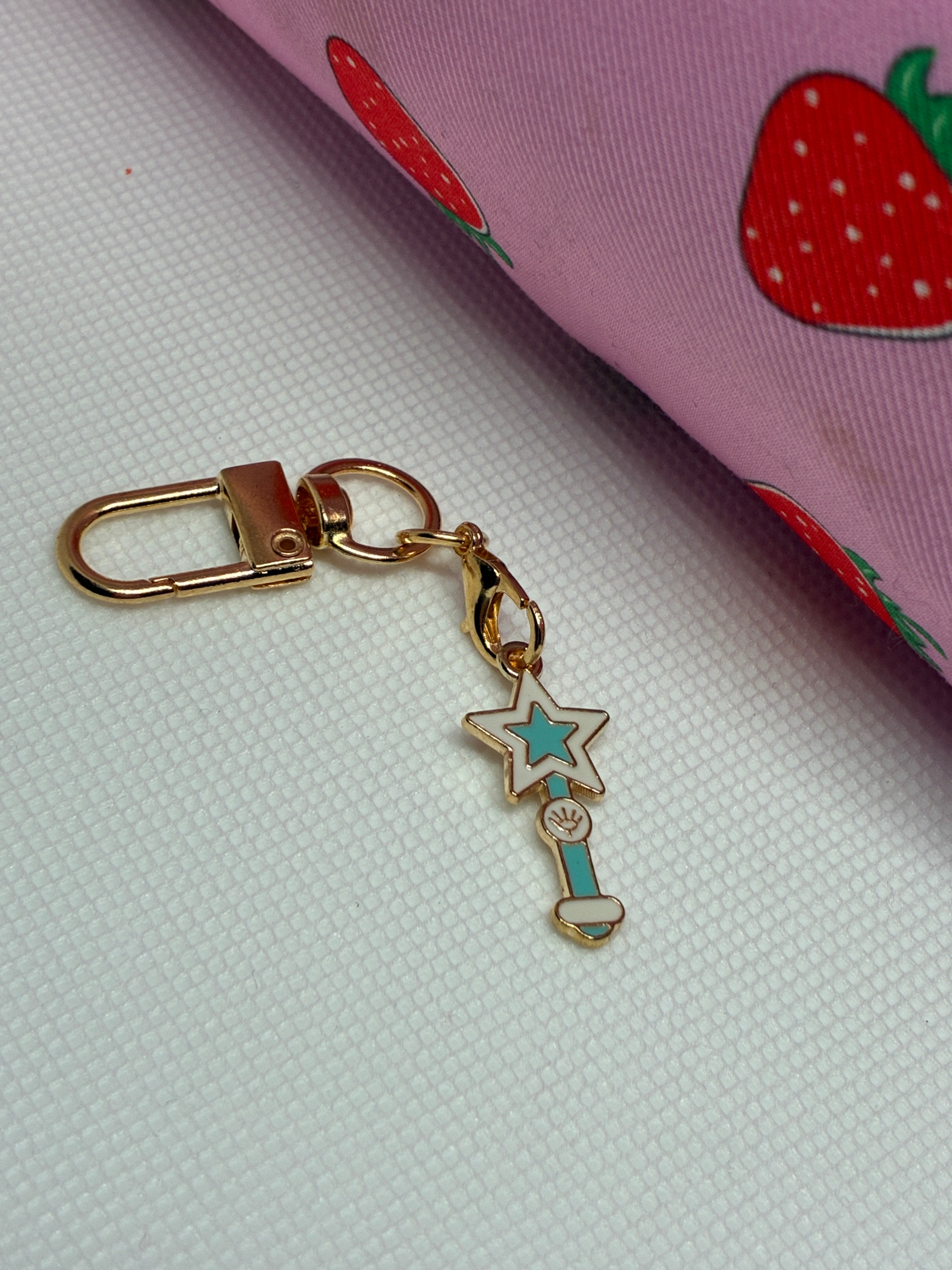 Blue Star Wand Keychain