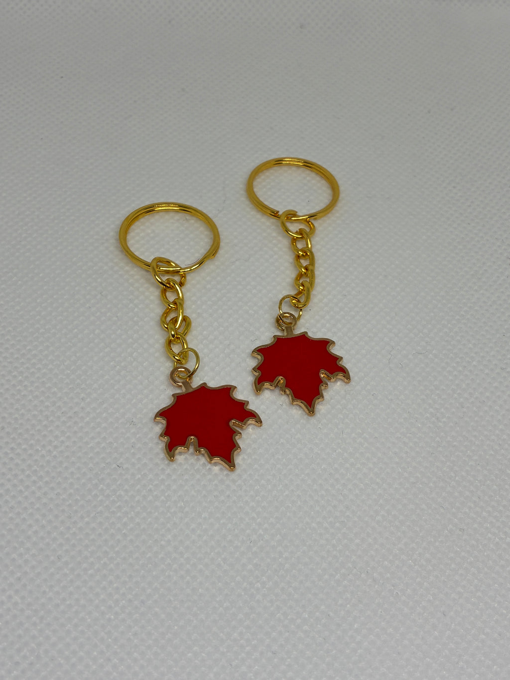 Red Maple Leaf Keychain