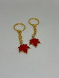 Red Maple Leaf Keychain
