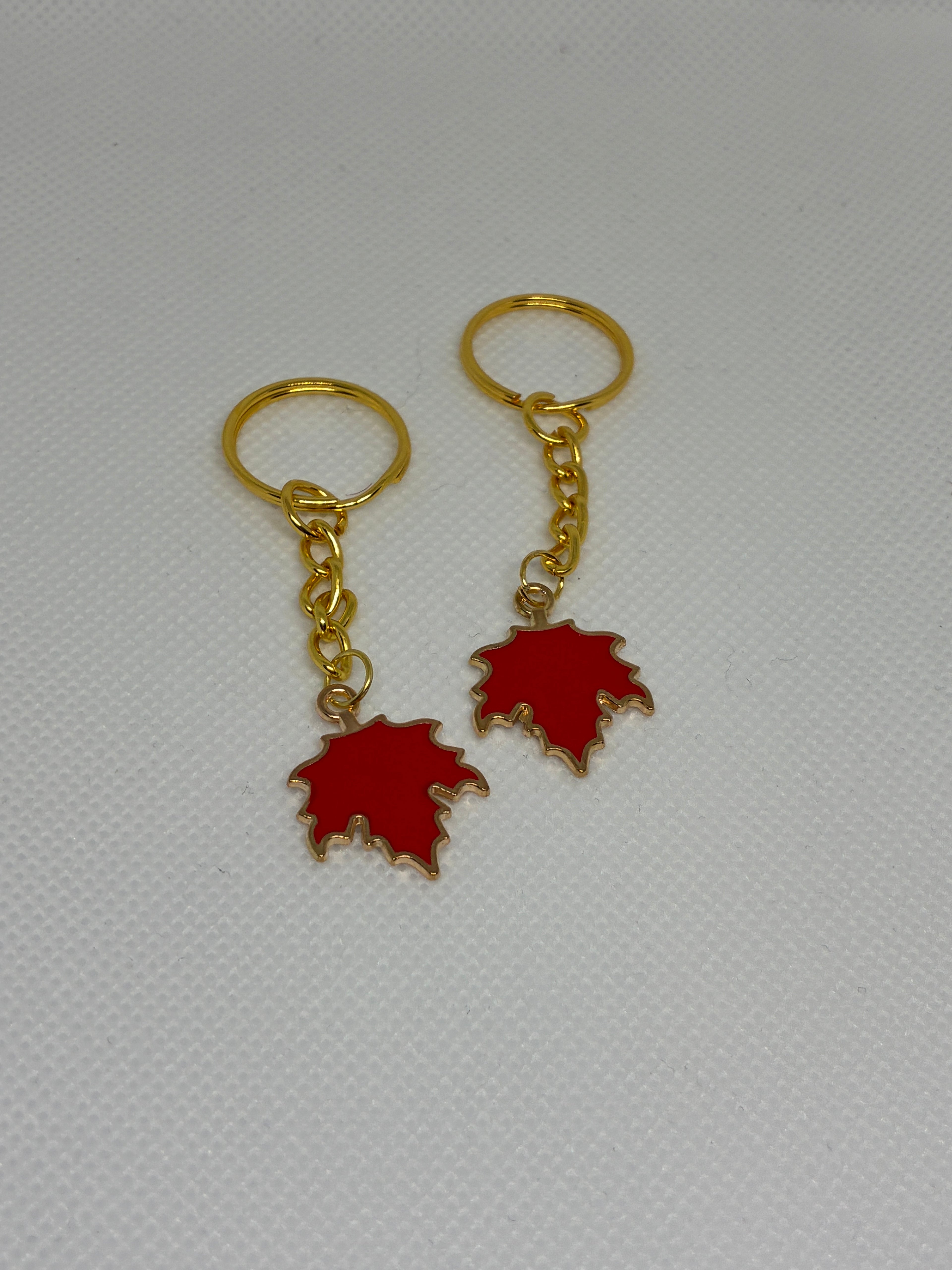 Red Maple Leaf Keychain
