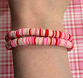 Valentine’s Day Clay Beaded Bracelet