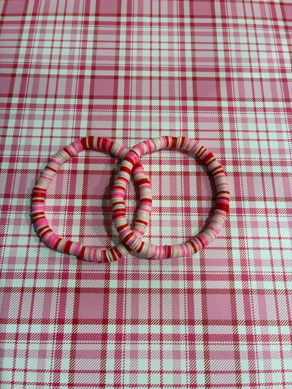 Valentine’s Day Clay Beaded Bracelet