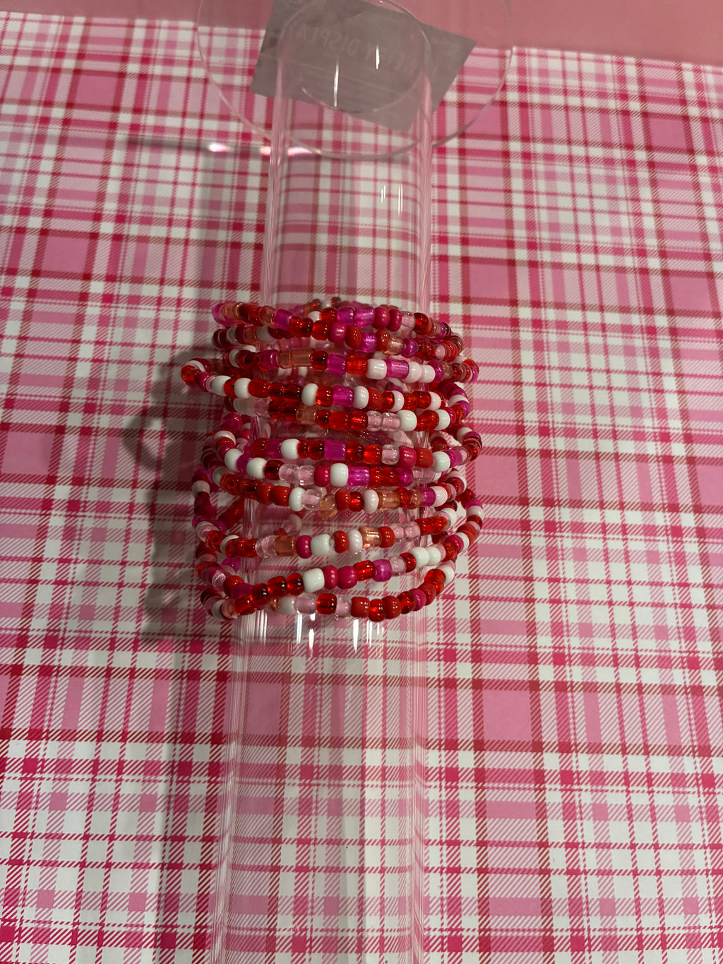Valentine's Glass Bead Bracelets