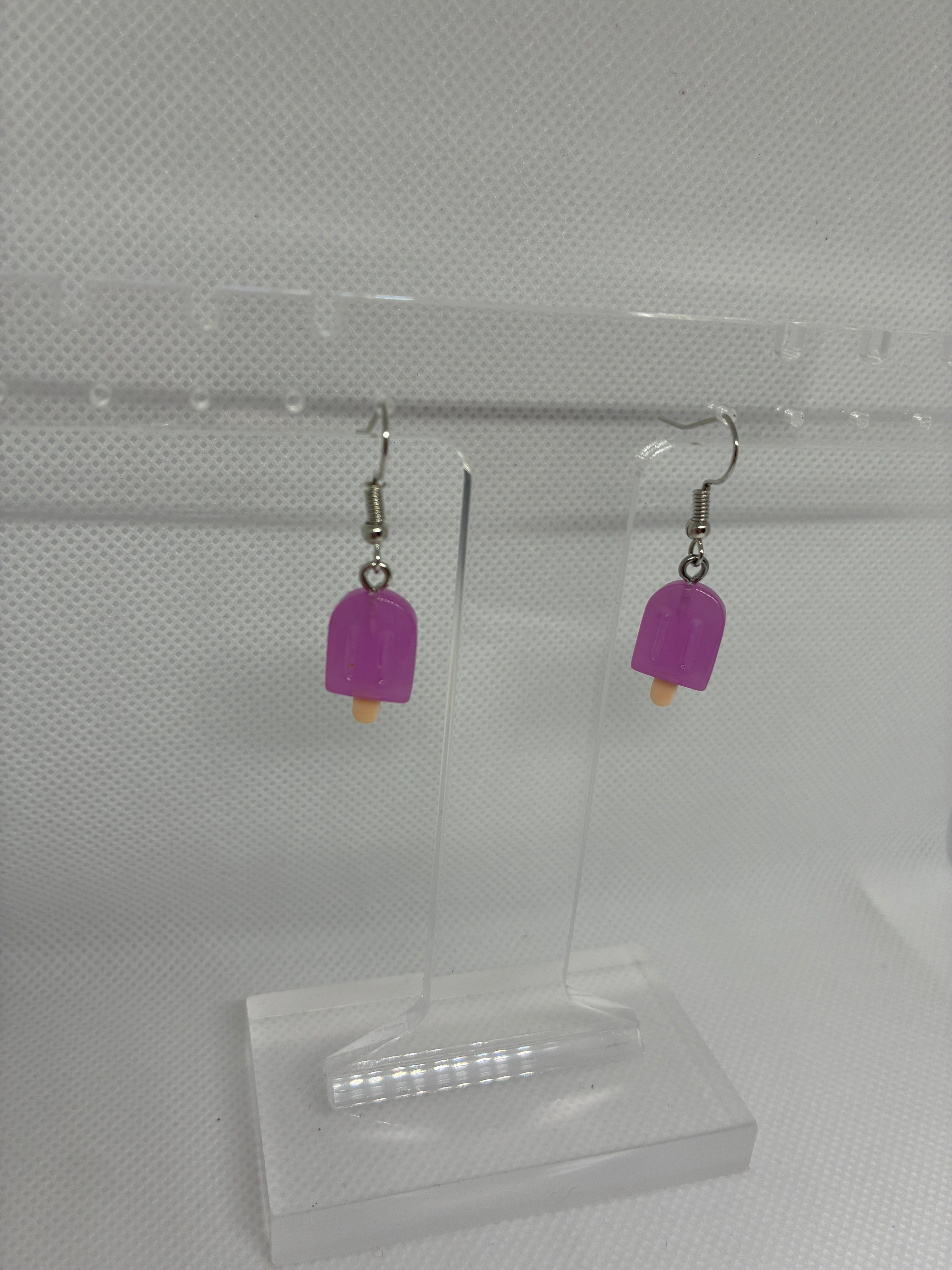 Purple Popsicle Earrings