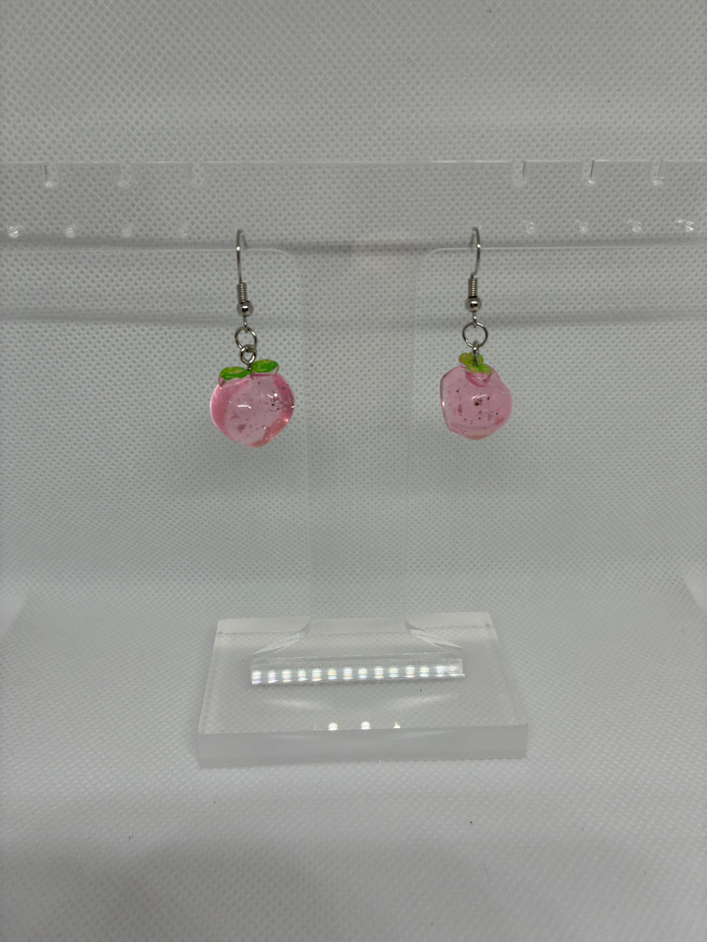Peach earrings