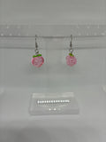 Peach earrings