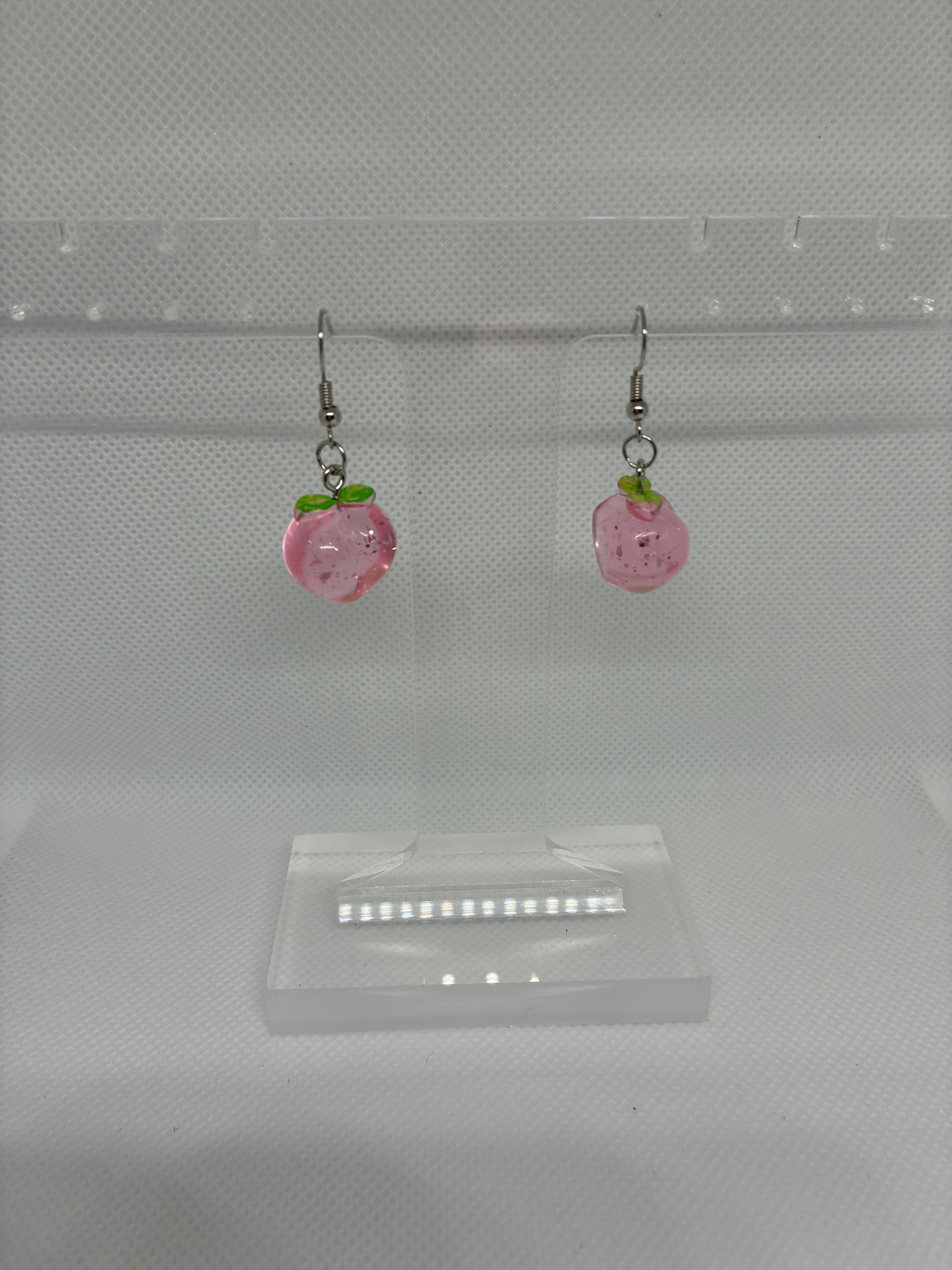 Peach earrings