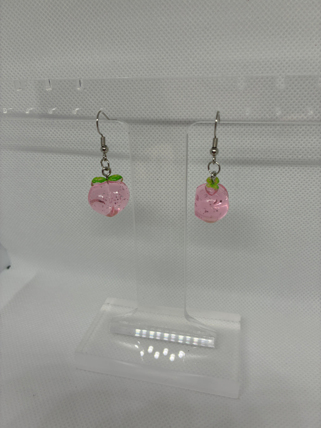Peach earrings