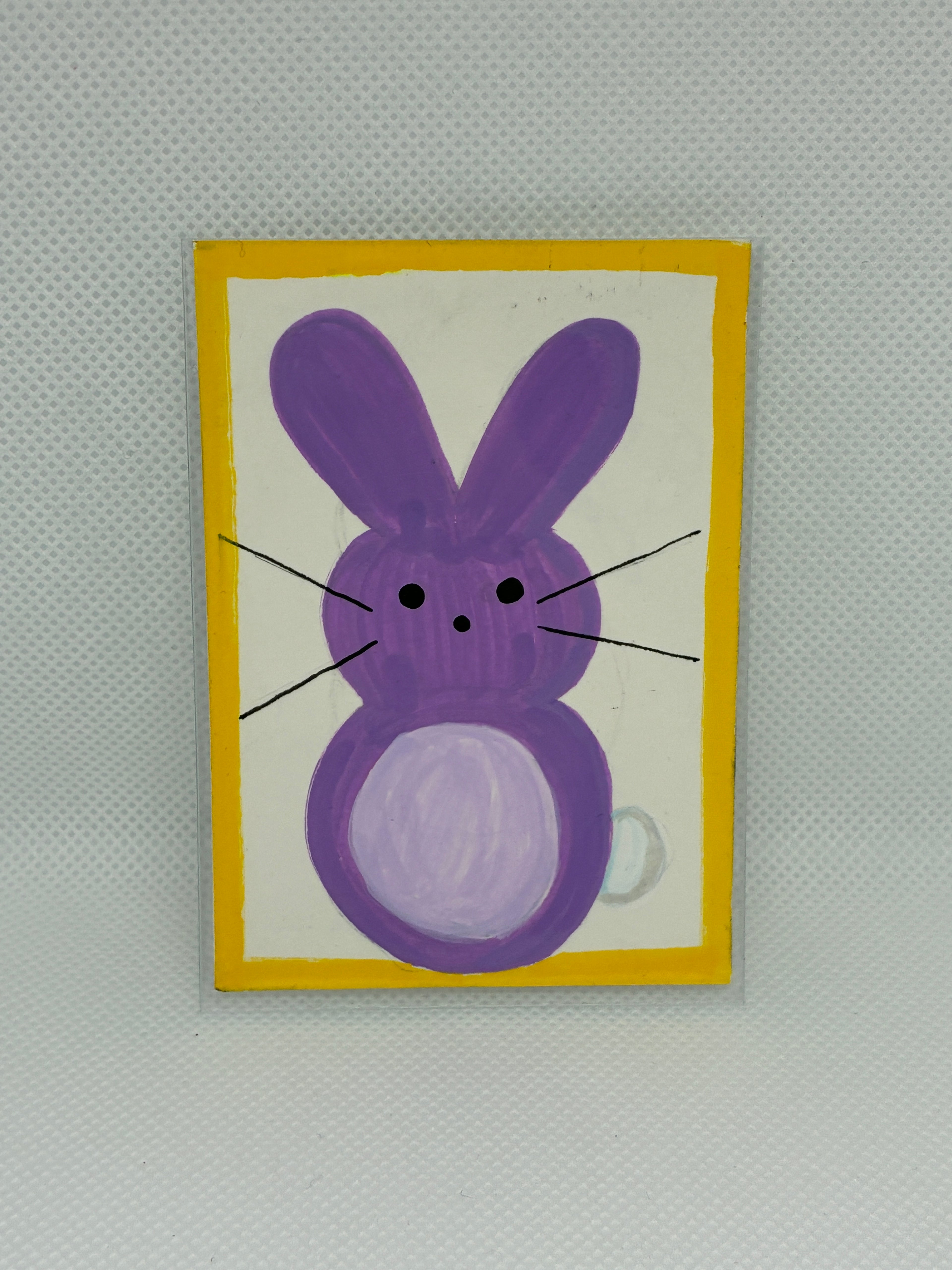 Bunny Peep Original ACEO