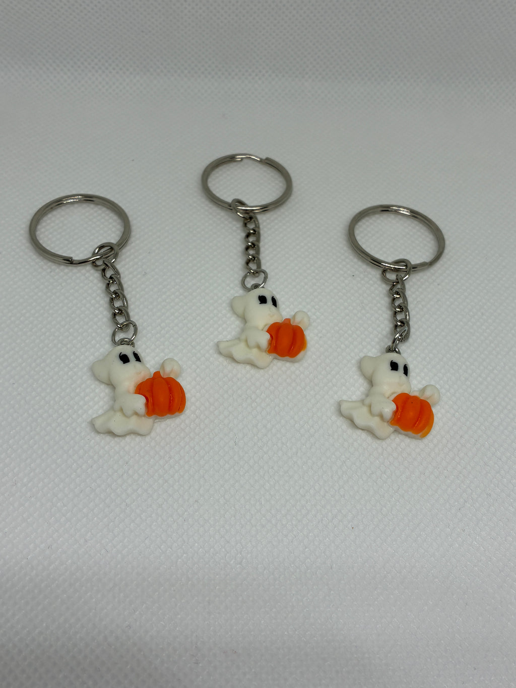 Pumpkin Ghost Keychain