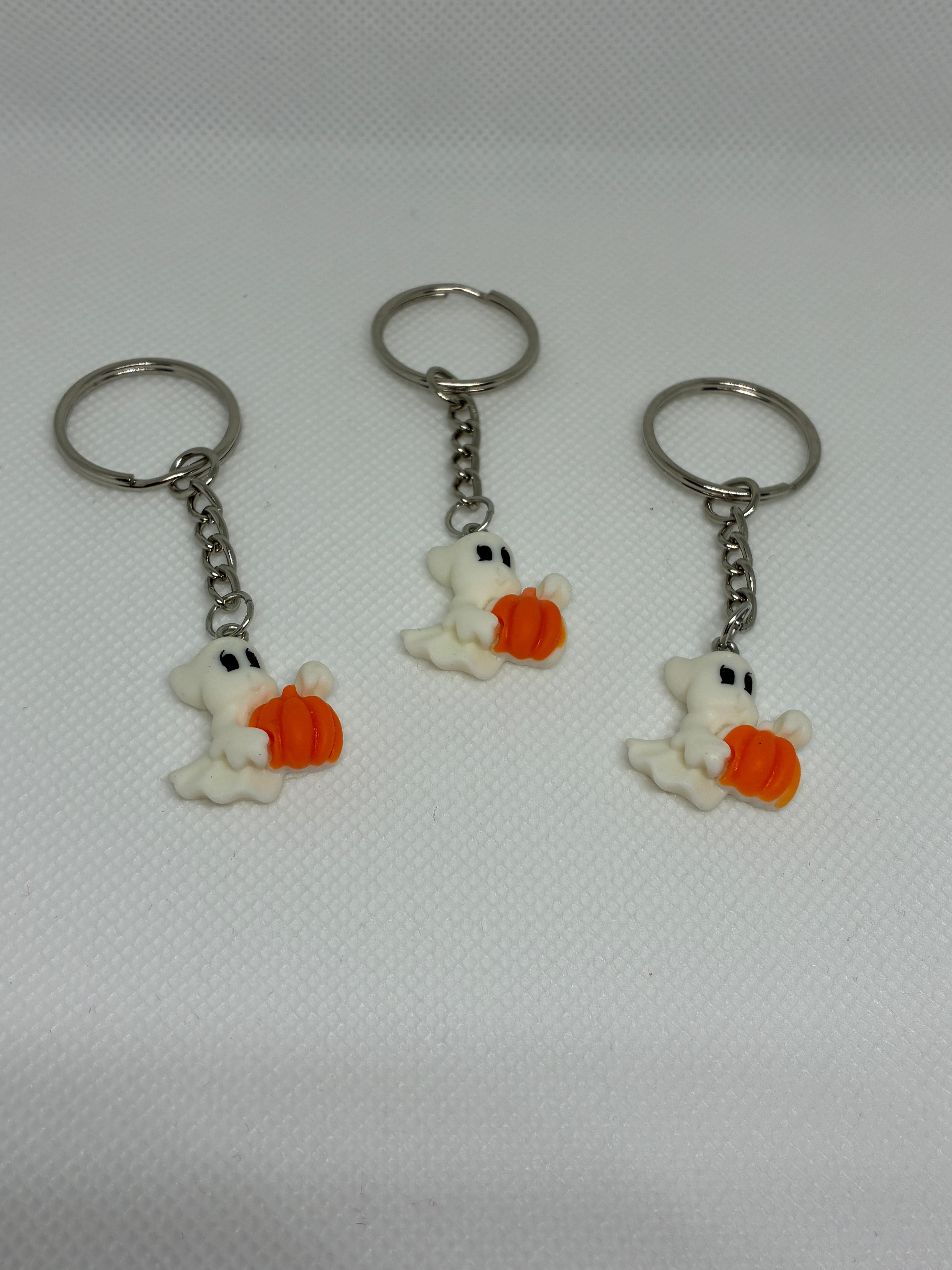Pumpkin Ghost Keychain