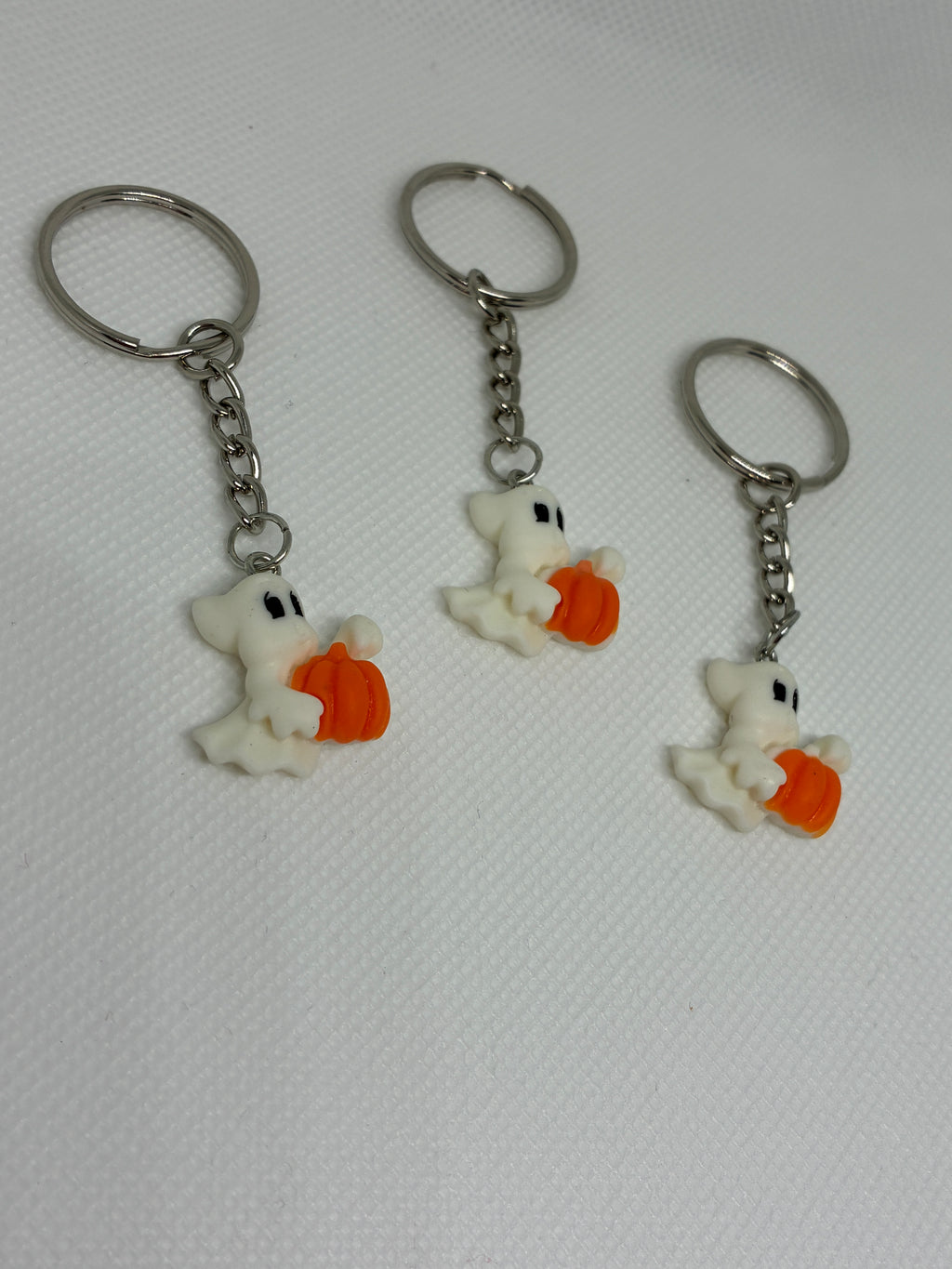 Pumpkin Ghost Keychain