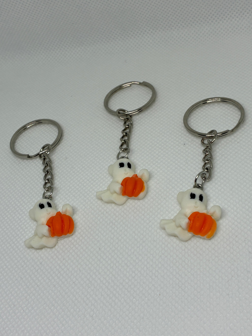 Pumpkin Ghost Keychain