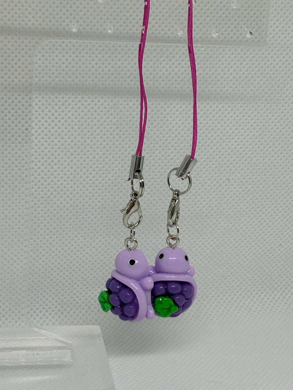 Grape Turtle Phone Charm